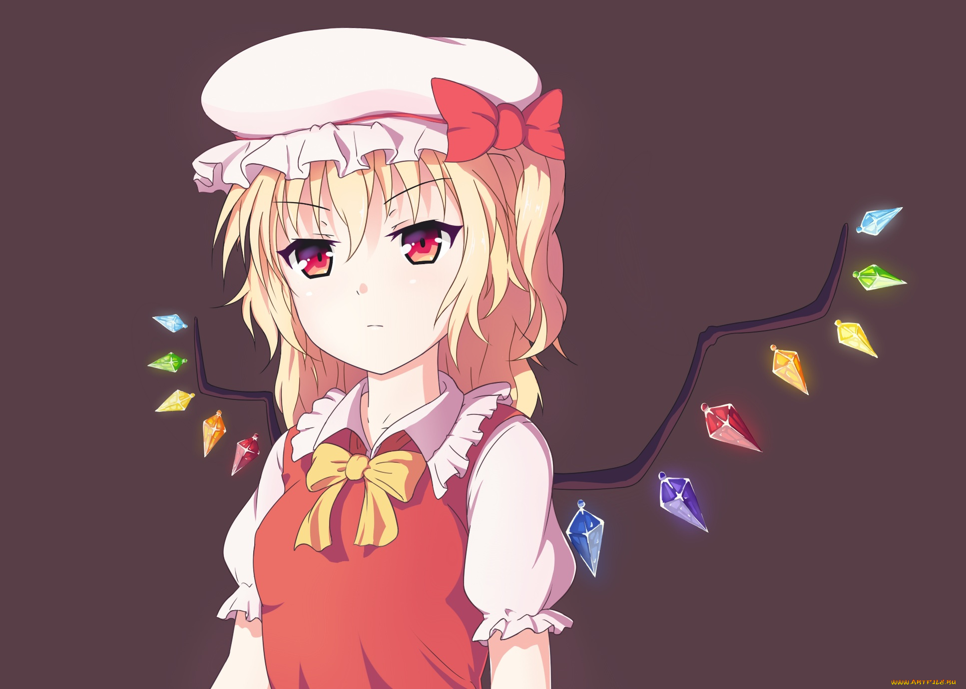 аниме, touhou, flandre, scarlet