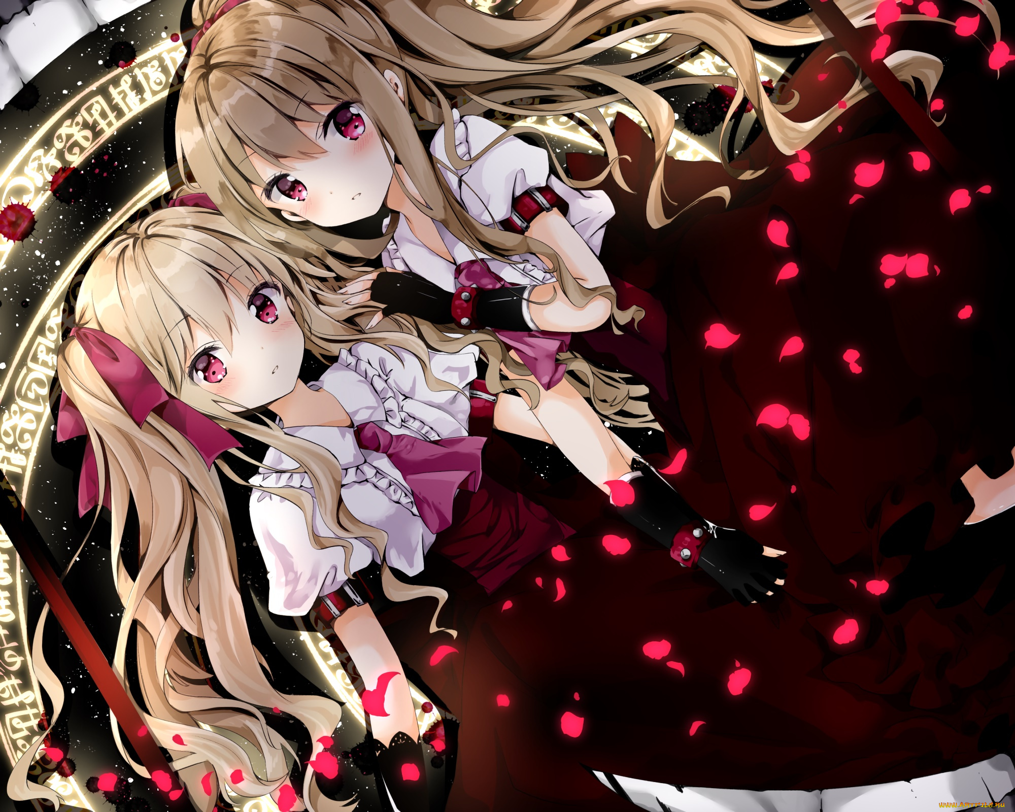 аниме, unknown, , другое, фон, взгляд, девушки