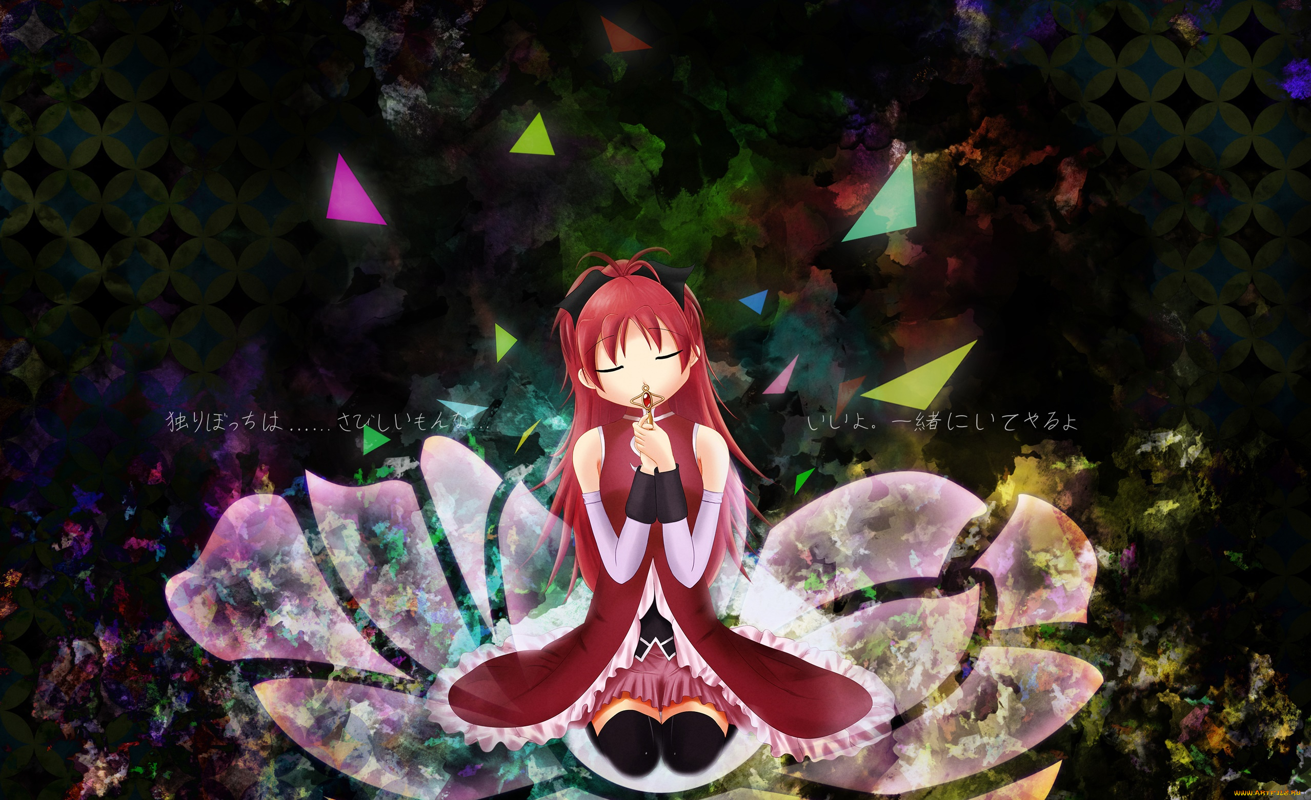 аниме, touhou, фон, взгляд, девушка