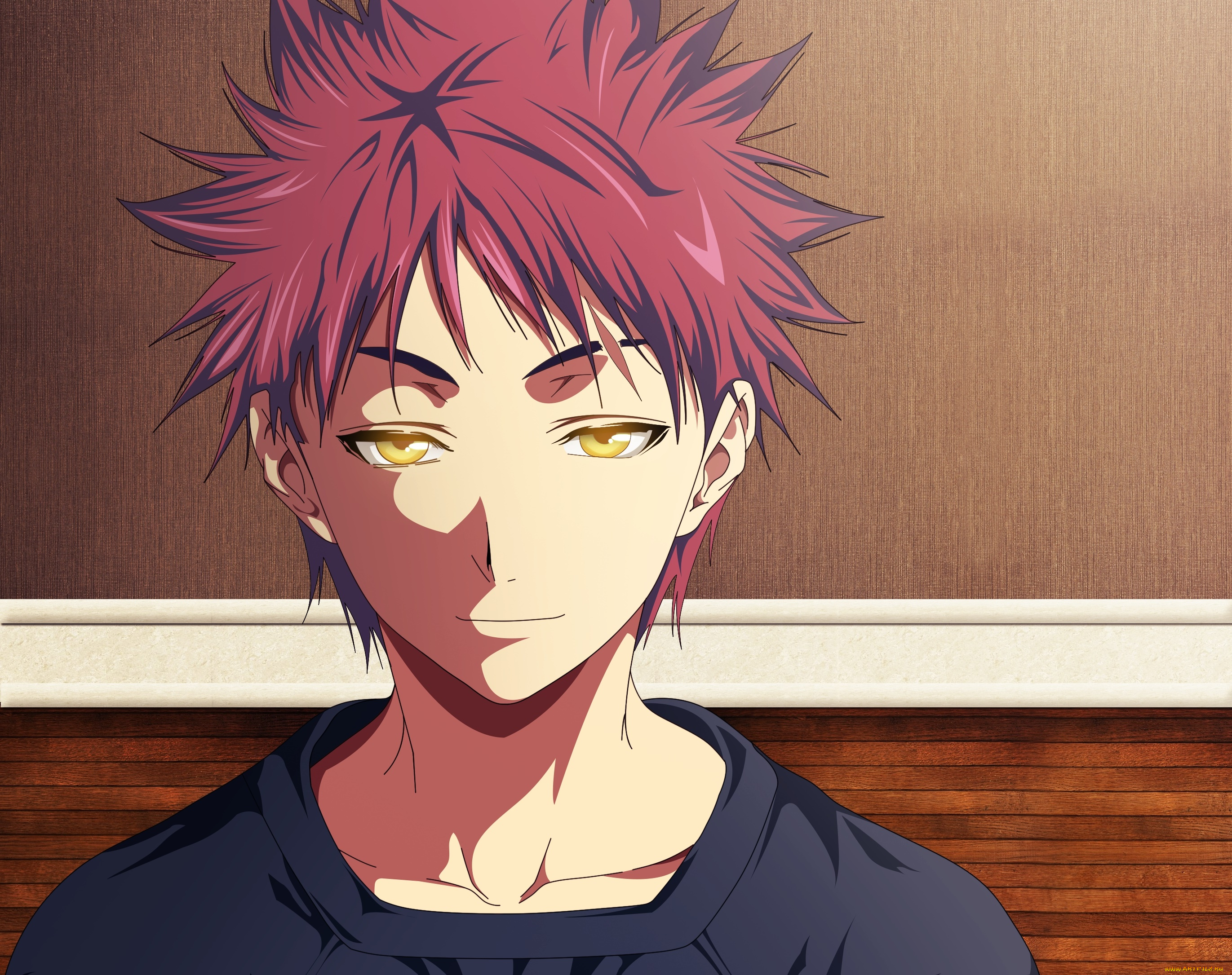 аниме, shokugeki, no, soma, парень, фон, взгляд