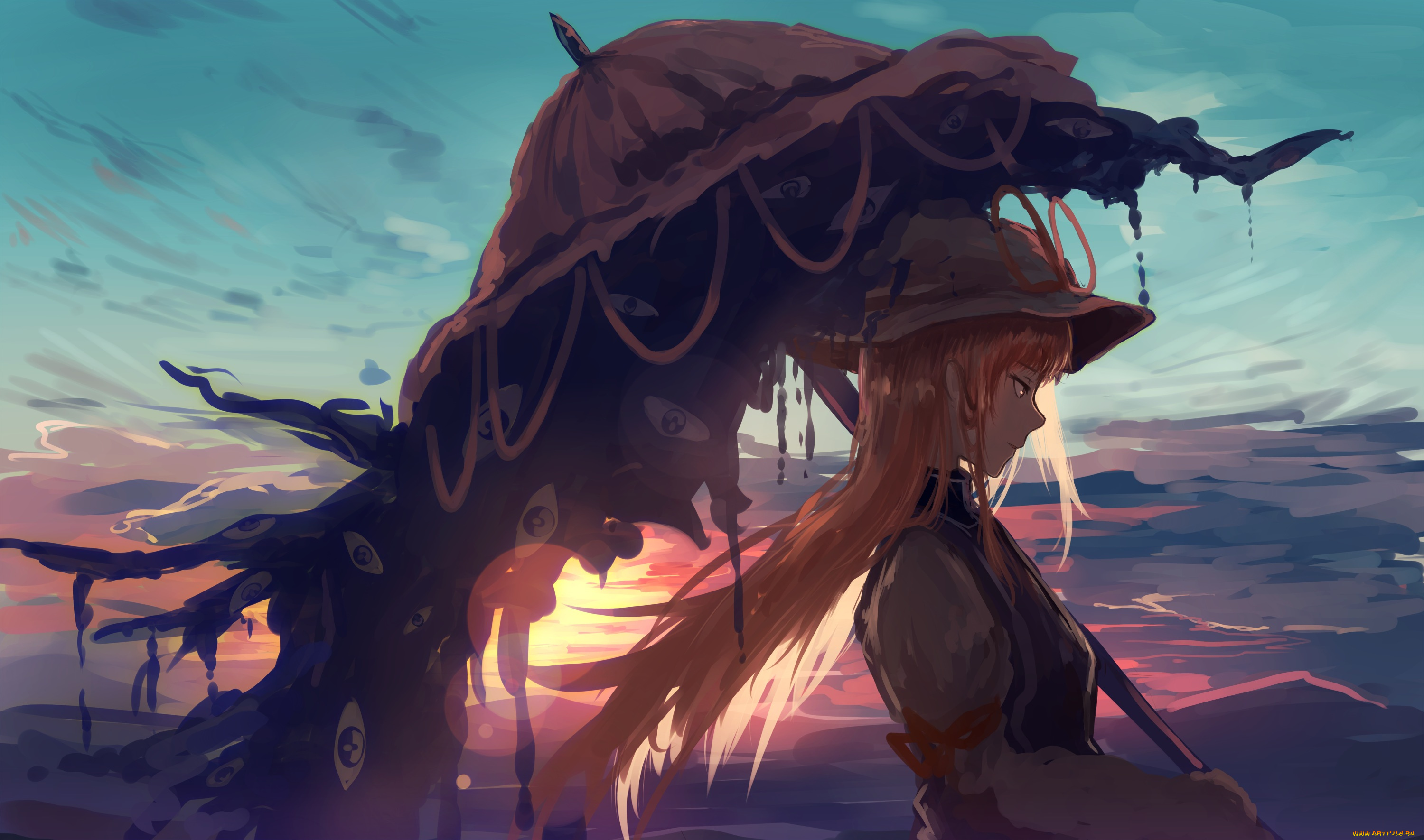 аниме, touhou, yakumo, yukari