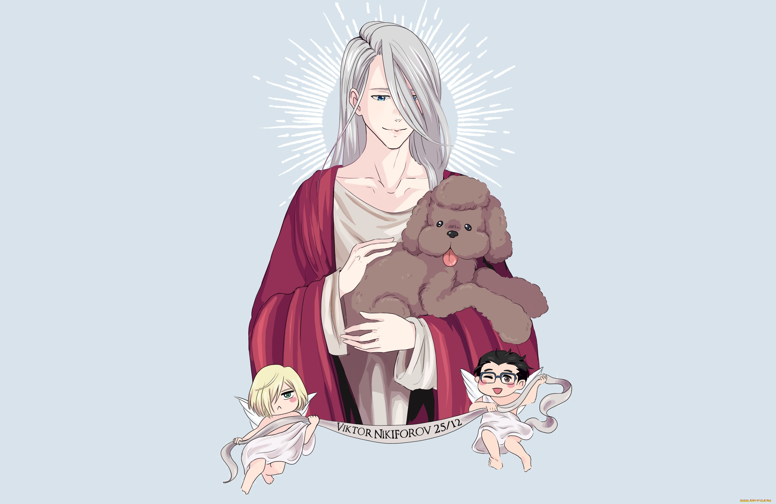 аниме, yuri, on, ice, юрий, плиседский, виктор, никифоров, катсуки, юри