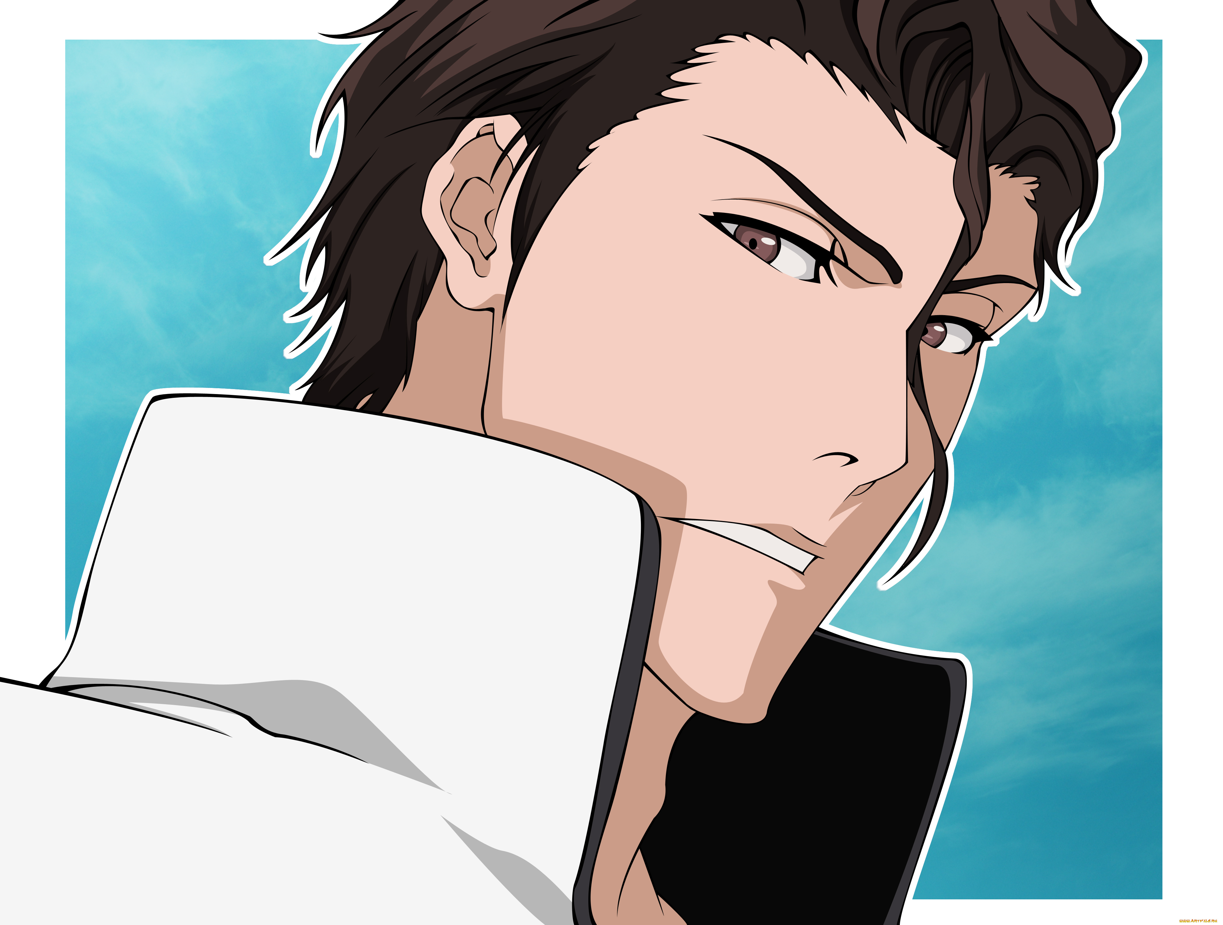 аниме, bleach, aizen, sousuke