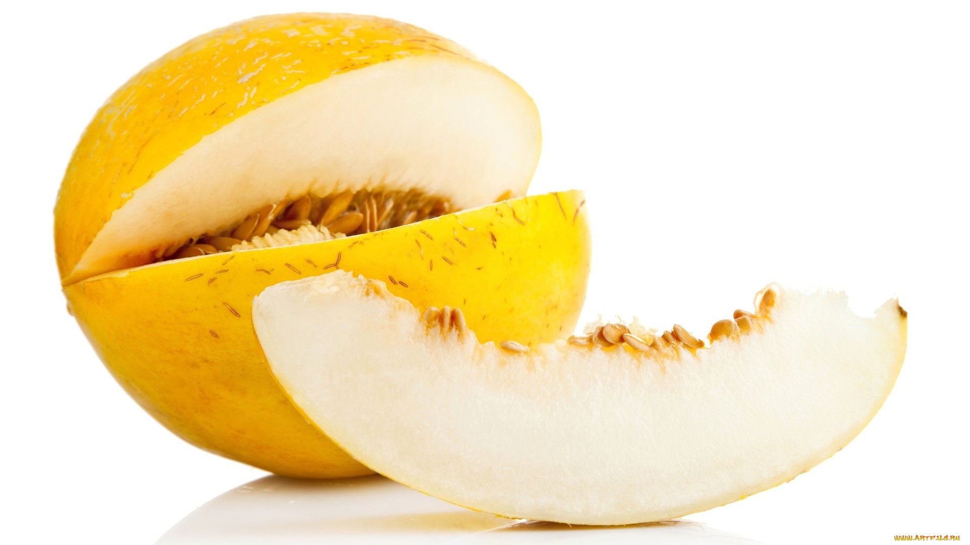 еда, дыня, ломтик