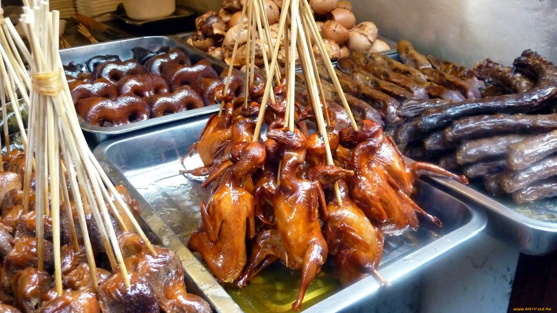 еда, мясные, блюда, кухня, утки, восточная