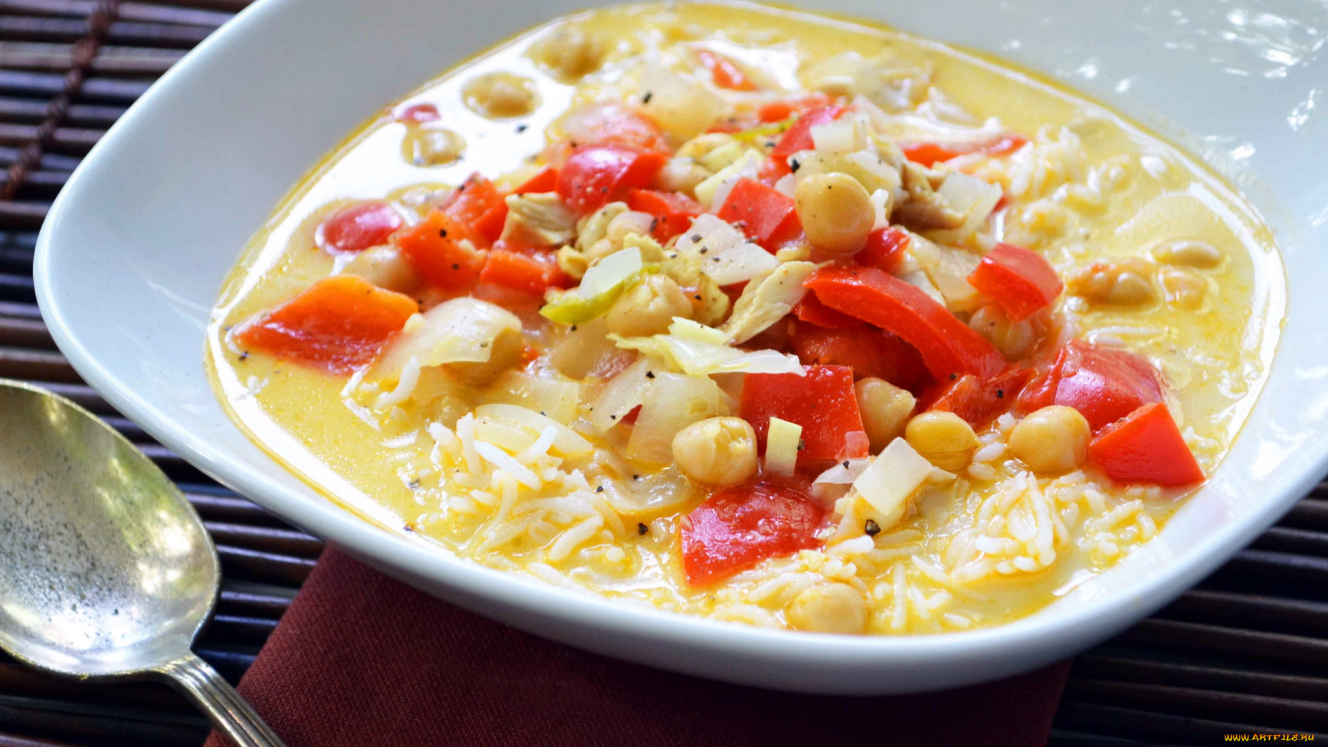 еда, первые, блюда, суп, овощной