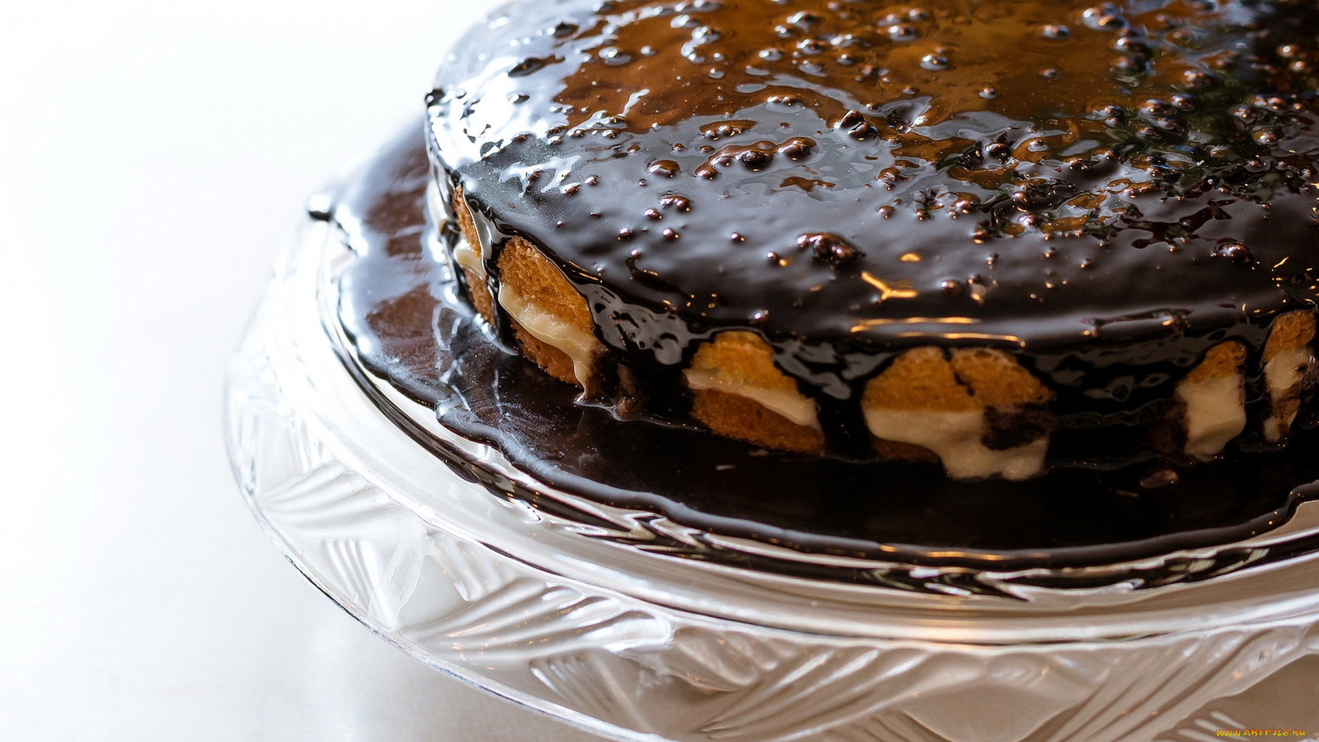 еда, торты, шоколадная, торт, глазурь