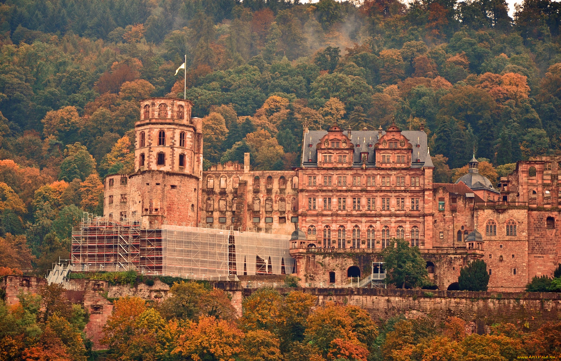 города, гейдельберг, , германия, башня