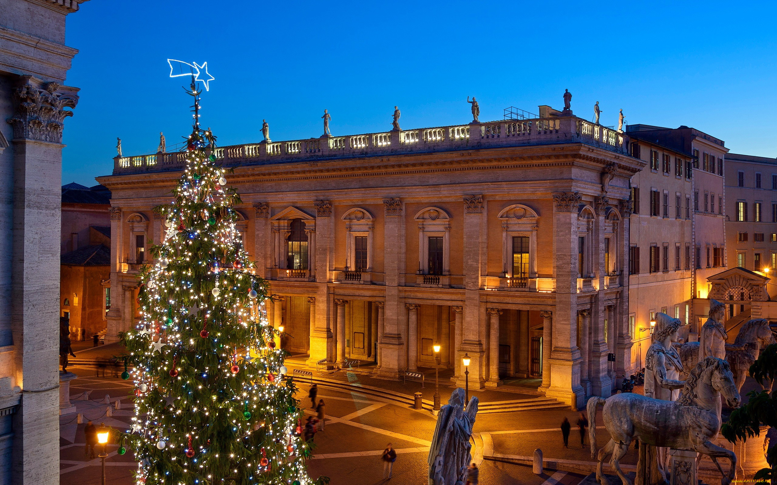 города, рим, , ватикан, , италия, праздник, памятник, елка