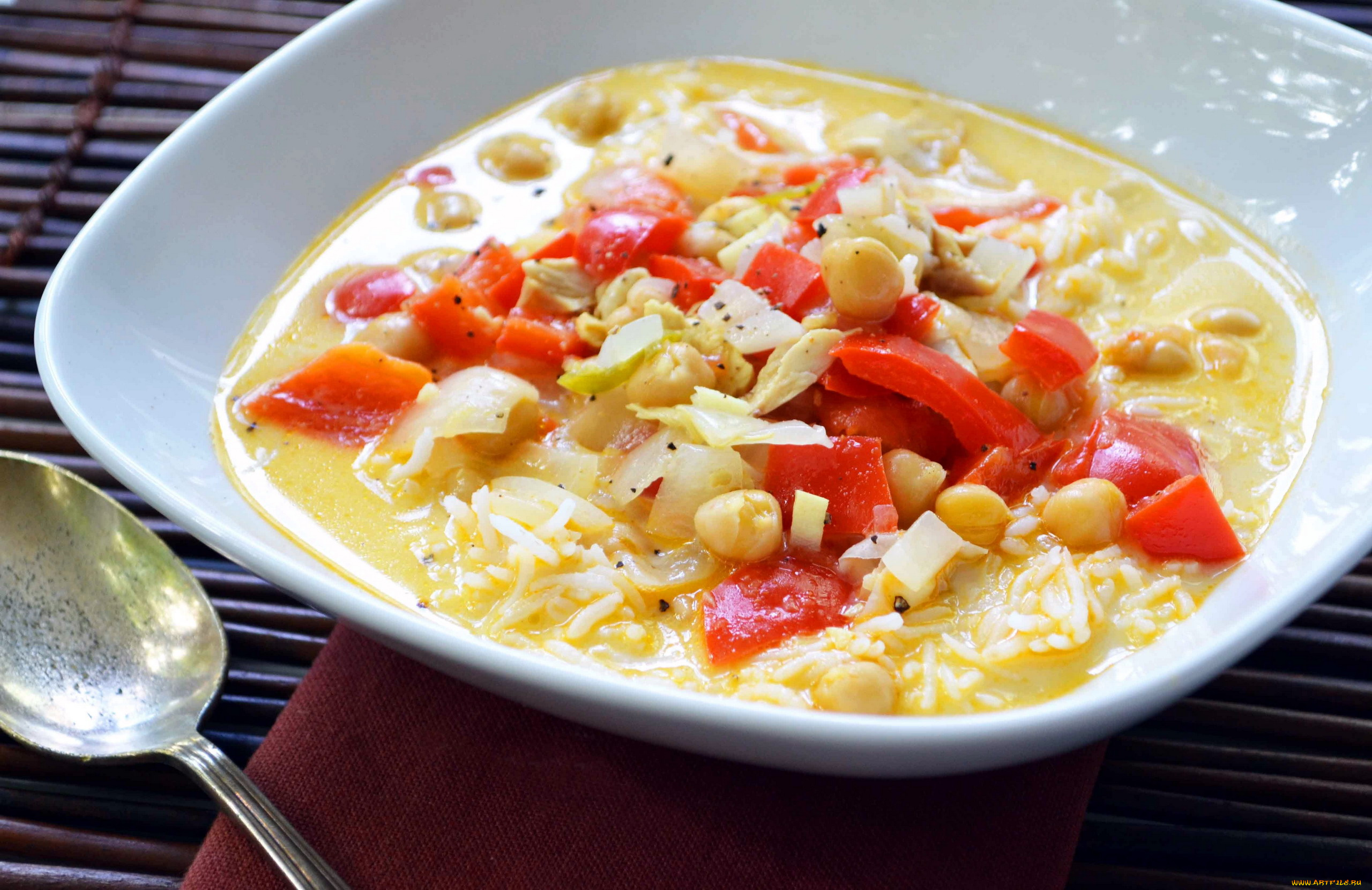 еда, первые, блюда, суп, овощной