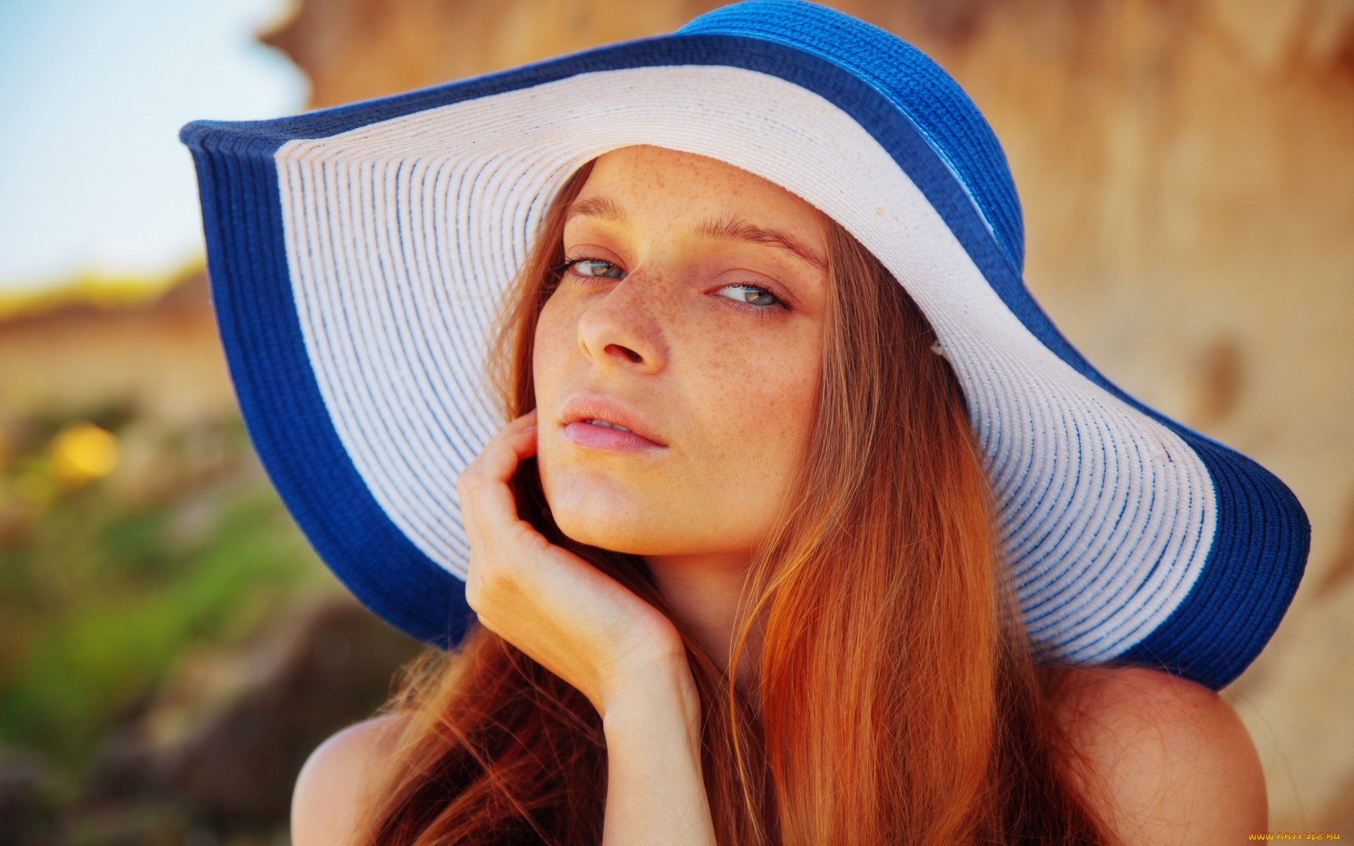 ann, glazyrina, девушки, ann, glazyrina, , indiana, a, макияж, взгляд, сексуальная, поза, флирт, стройная, ann, glazyrina, indiana, a, шляпа, лицо, портрет, девушка, модель, рыжеволосая, красотка
