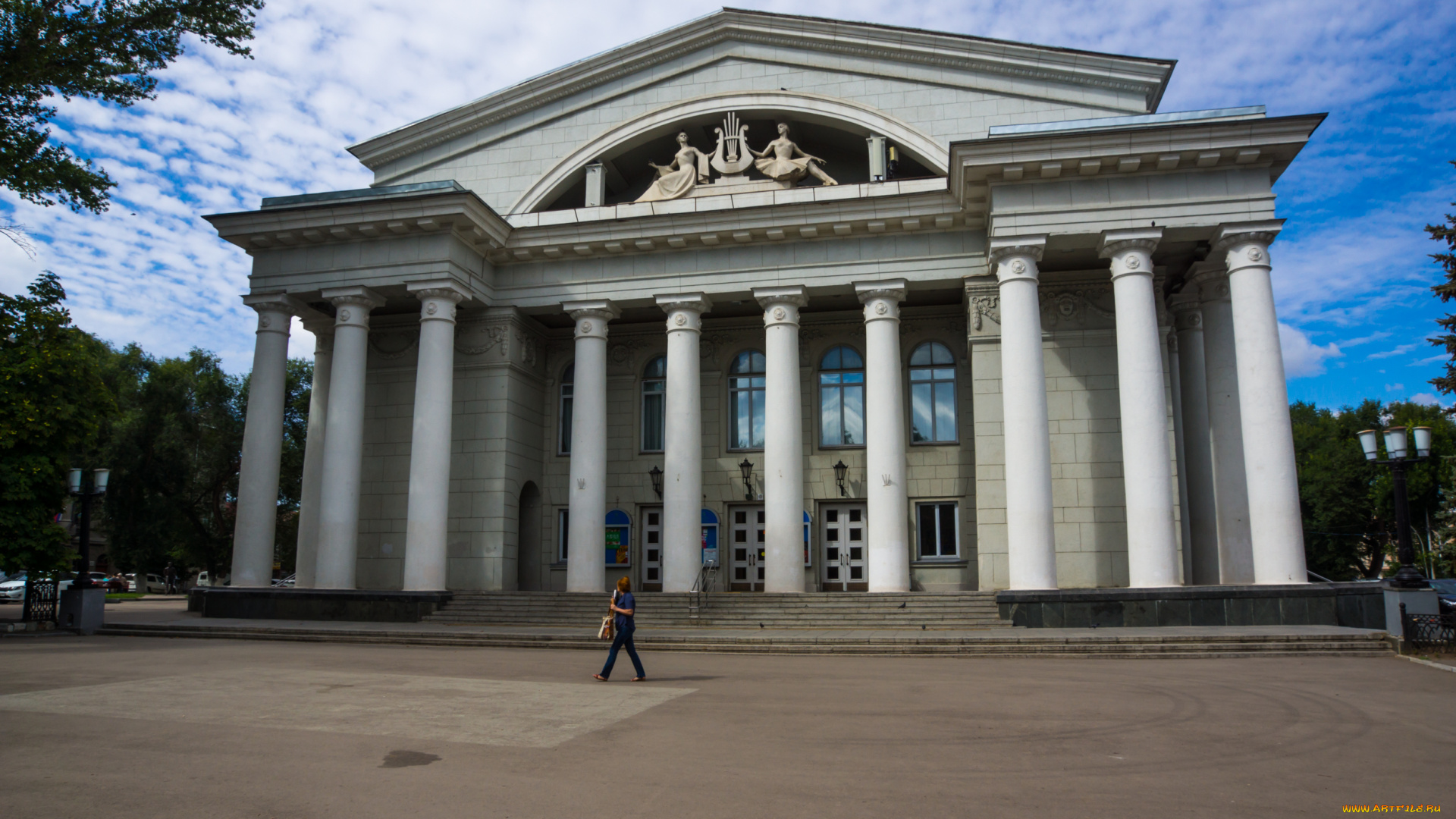 города, -, исторические, , архитектурные, памятники, cаратовский, академический, театр, оперы, и, балета, основанный, в, 1875, году, улица, театральная