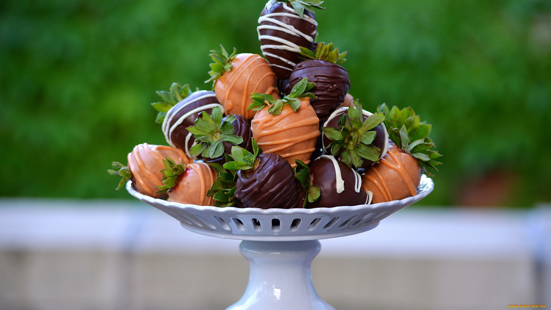 еда, клубника, , земляника, десерт, шоколад, лакомство