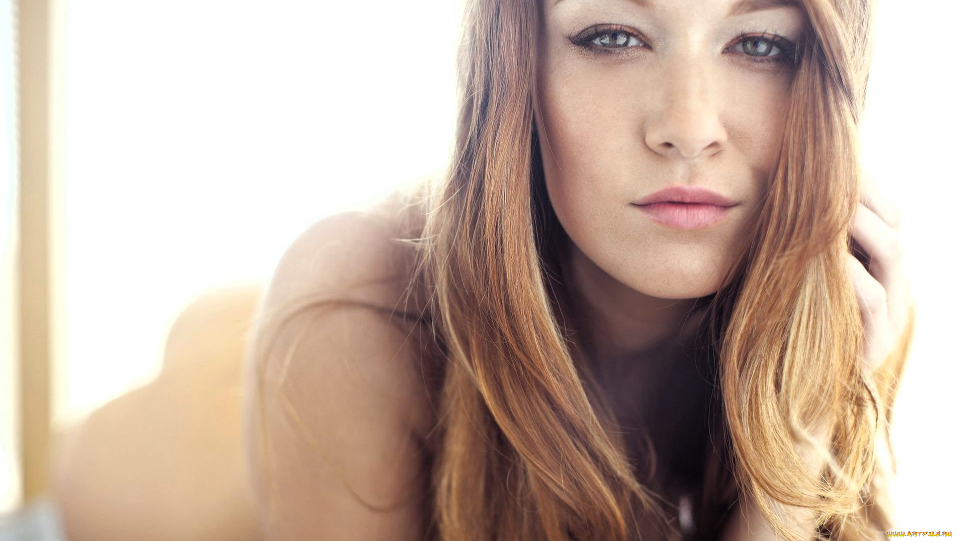 девушки, leanna, decker, рыжая, лицо