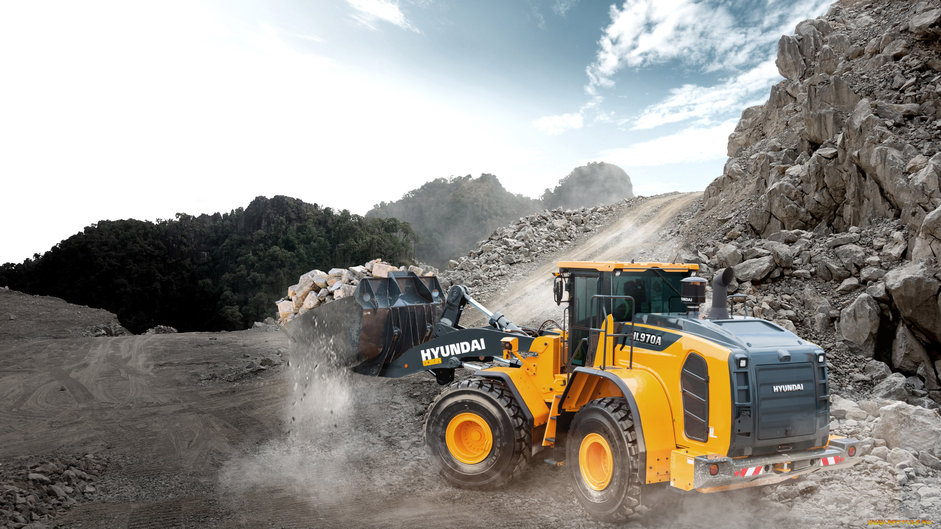 техника, фронтальные, погрузчики, hyundai