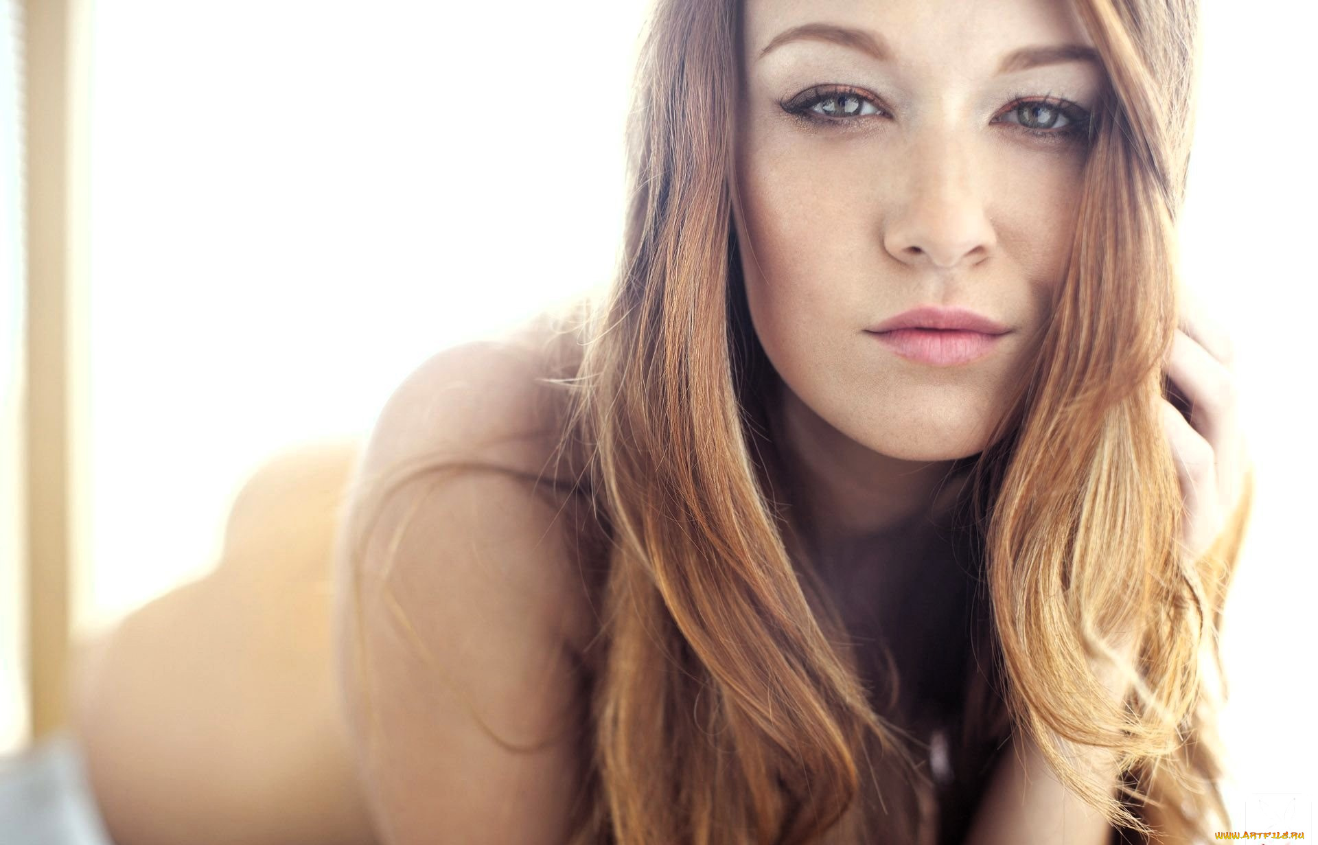 девушки, leanna, decker, рыжая, лицо