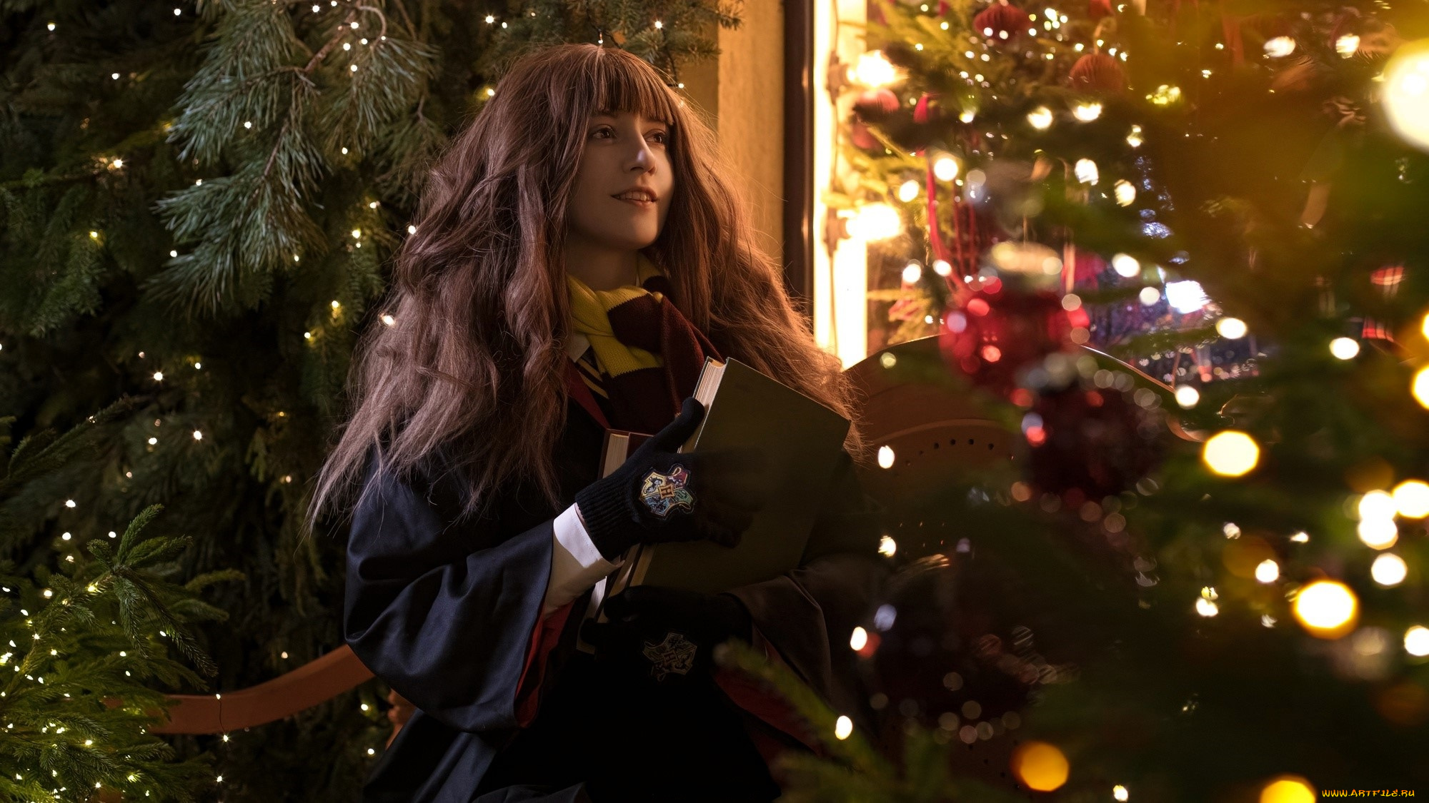 tomka, violea, девушки, -, креатив, , косплей, образ, костюм, косплей, ёлка, книги