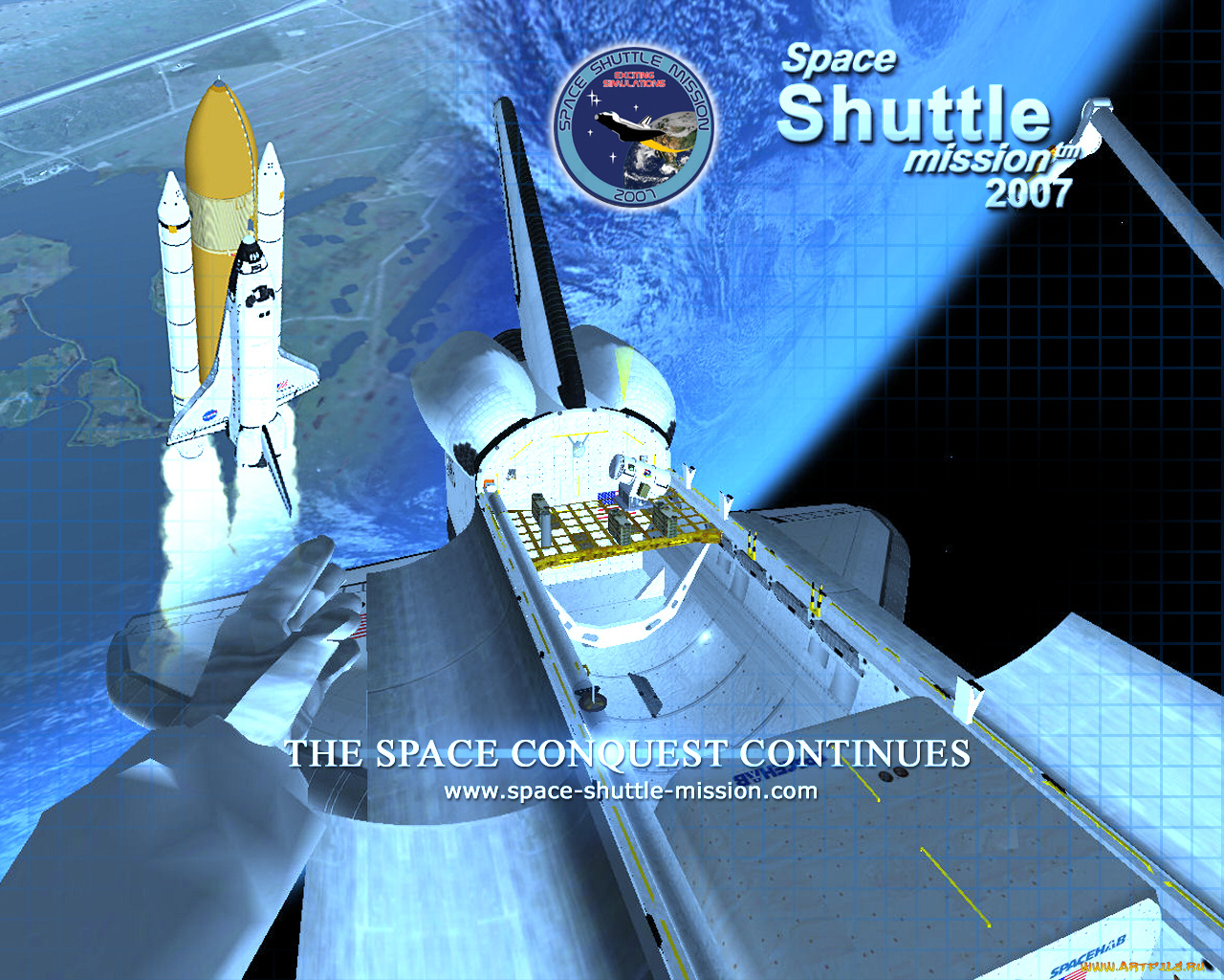 space, shuttle, mission, 2007, видео, игры
