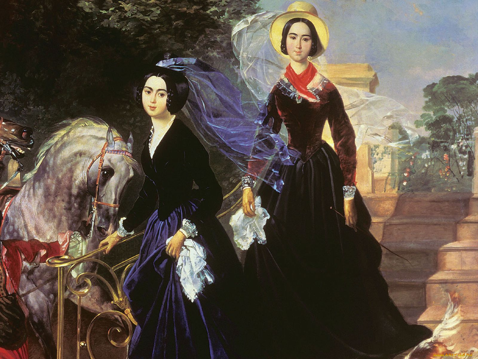 карл, брюллов, рисованные