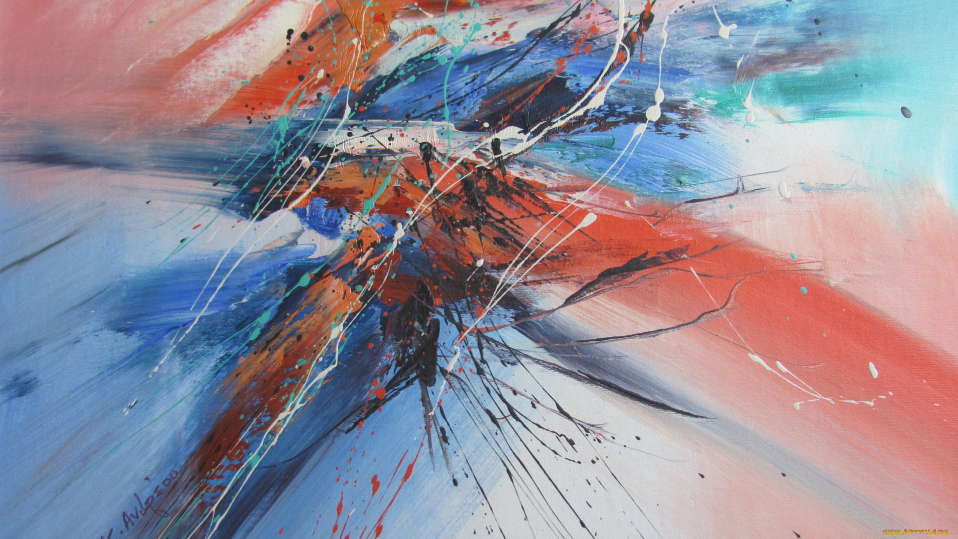 рисованные, абстракция