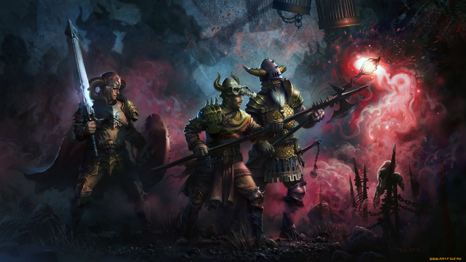 фэнтези, люди, варвары