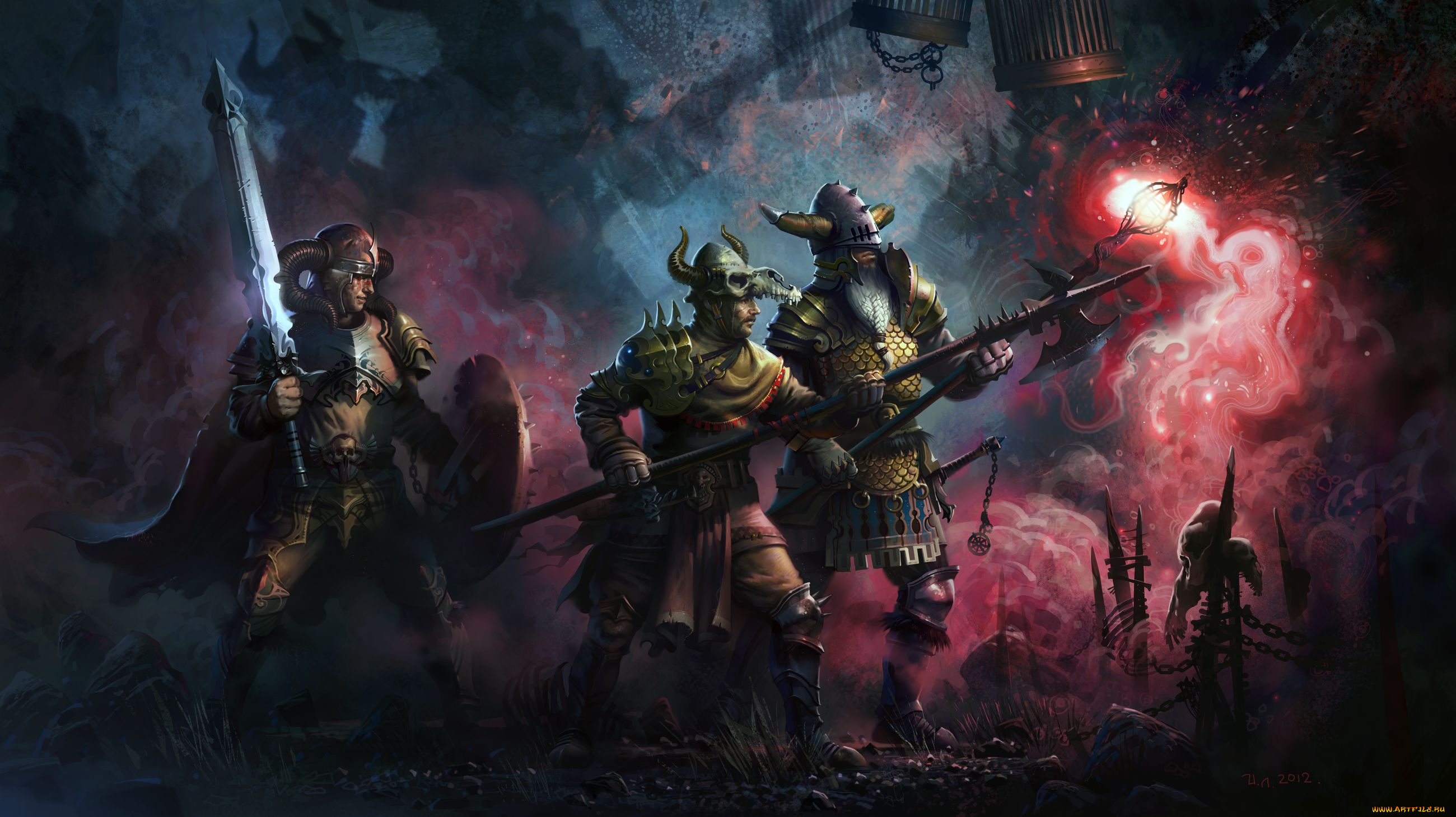 фэнтези, люди, варвары