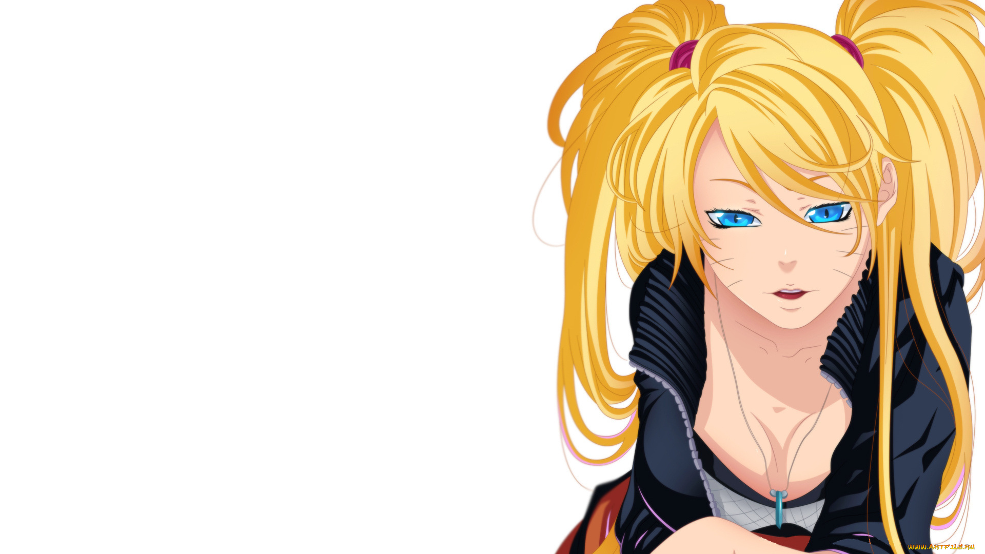 аниме, naruto, наруто, милашка, взгляд, клон, белый, фон