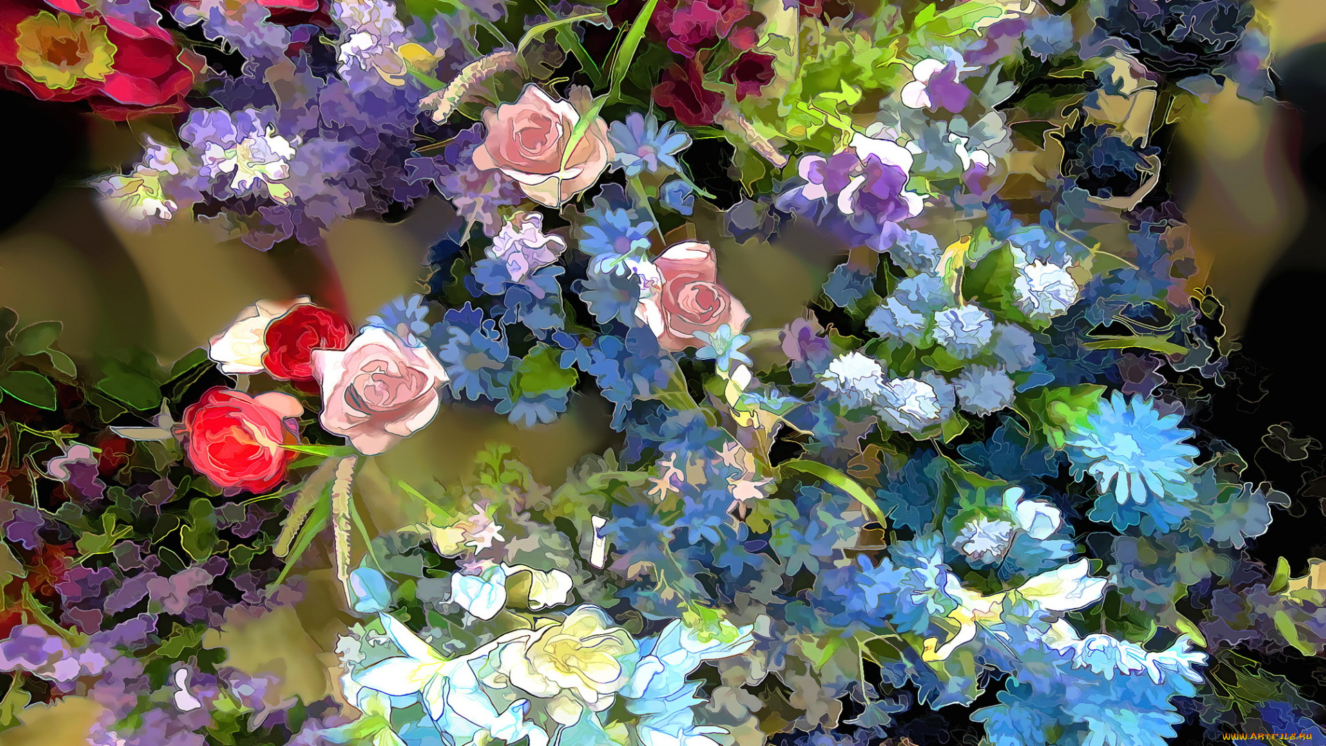 разное, компьютерный, дизайн, разные, цветы