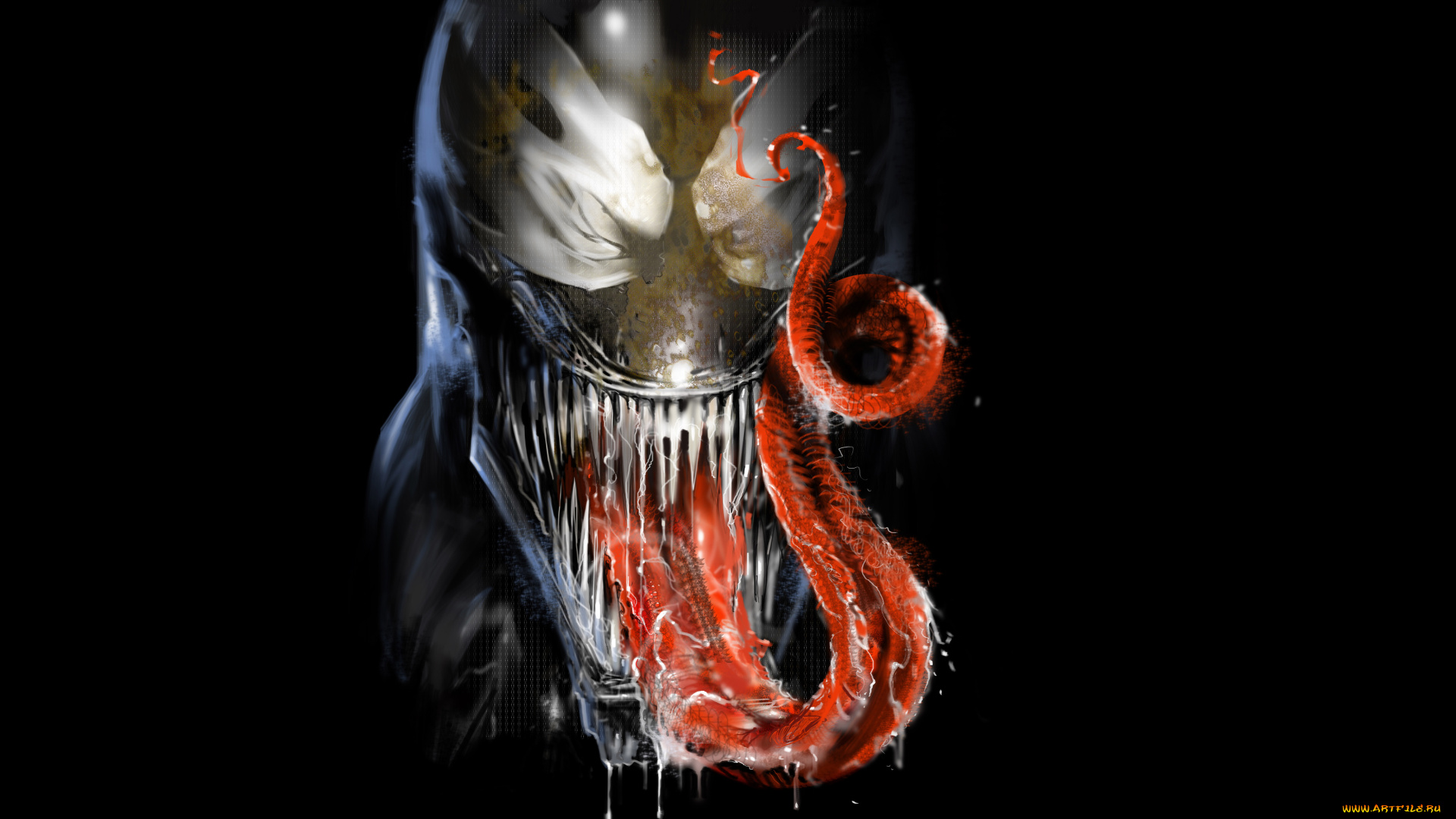 веном, фэнтези, существа, монстр, venom