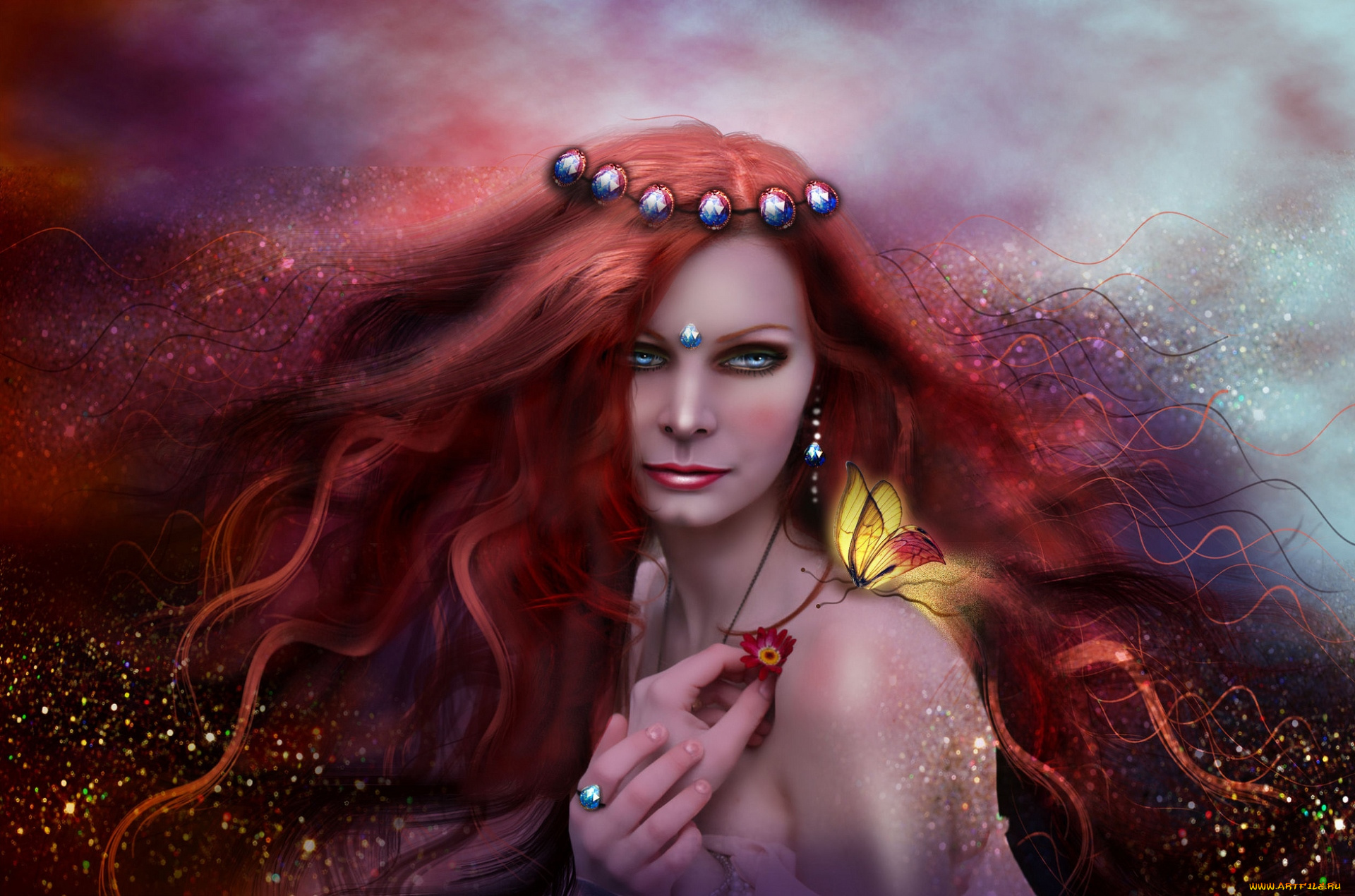 фэнтези, фотоарт, волосы