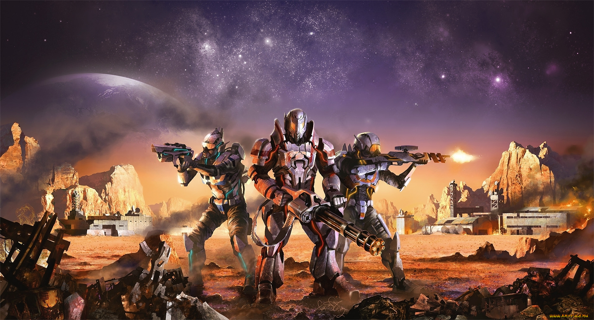 combat, sector, видео, игры, планета, защитные, солдаты, оборона, пулемет, костюмы