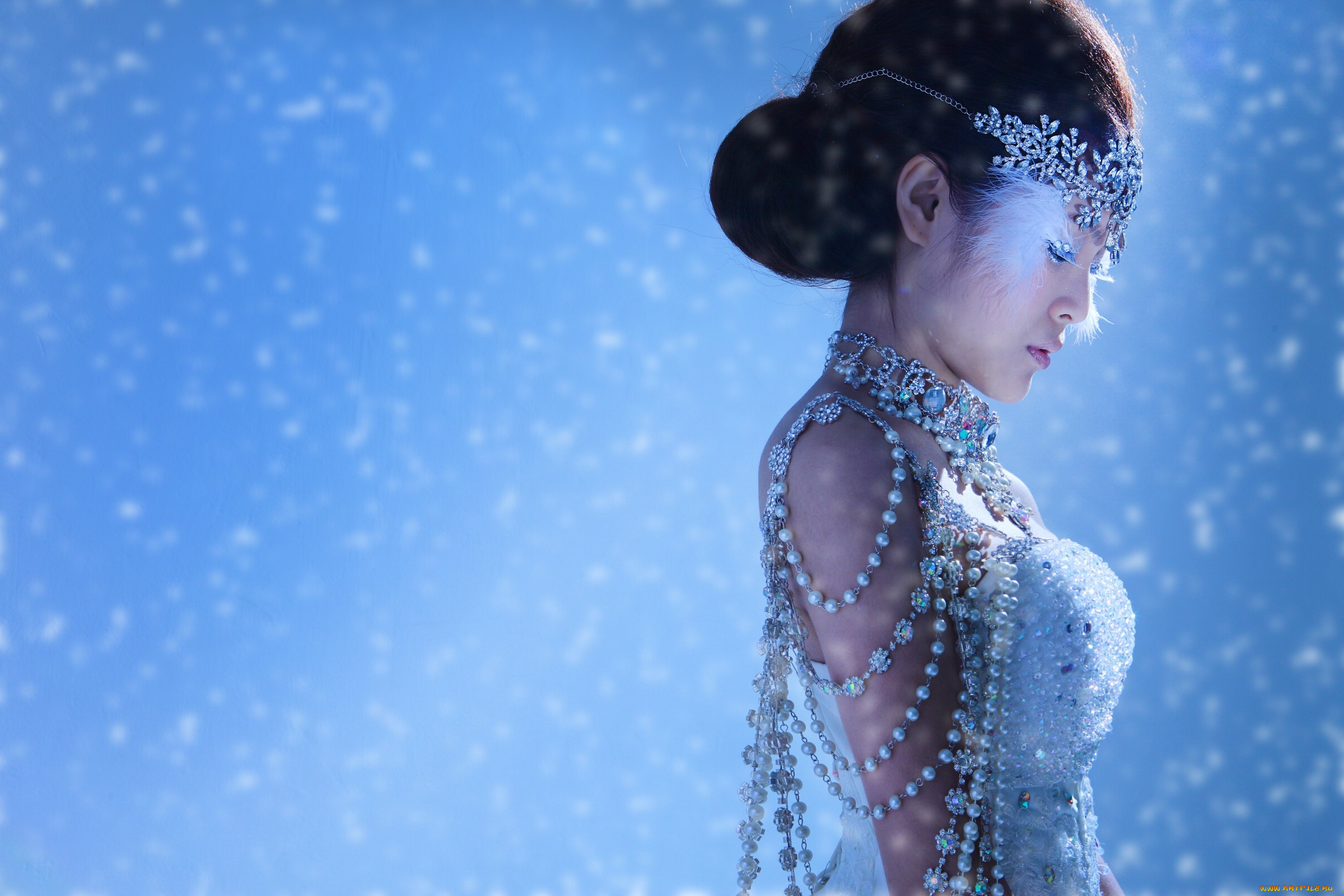 девушки, -unsort, , азиатки, бусинки, украшения, азиатка