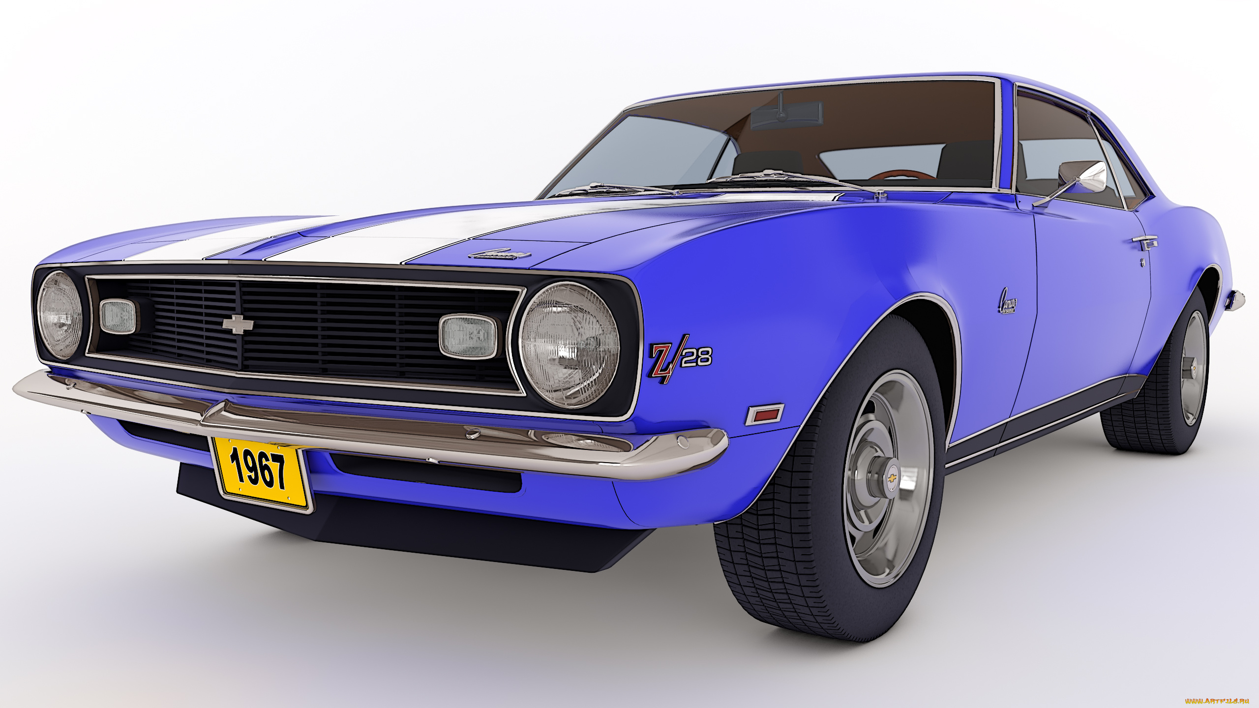 автомобили, 3д, z28, camaro, chevy, 1967