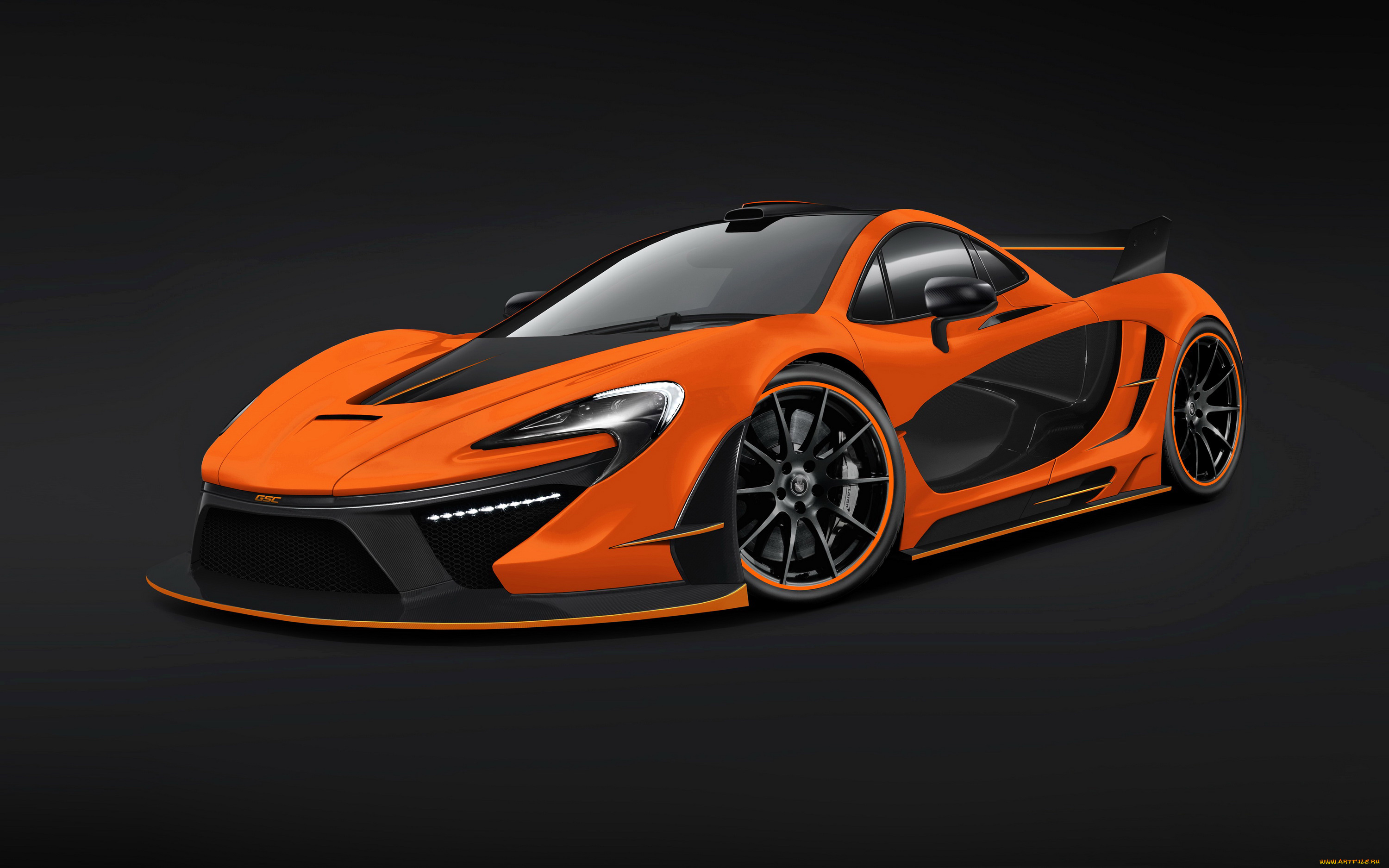 2014, mclaren, p1, night, glow, автомобили, 3д, оранжевый, mclaren, тюнинг