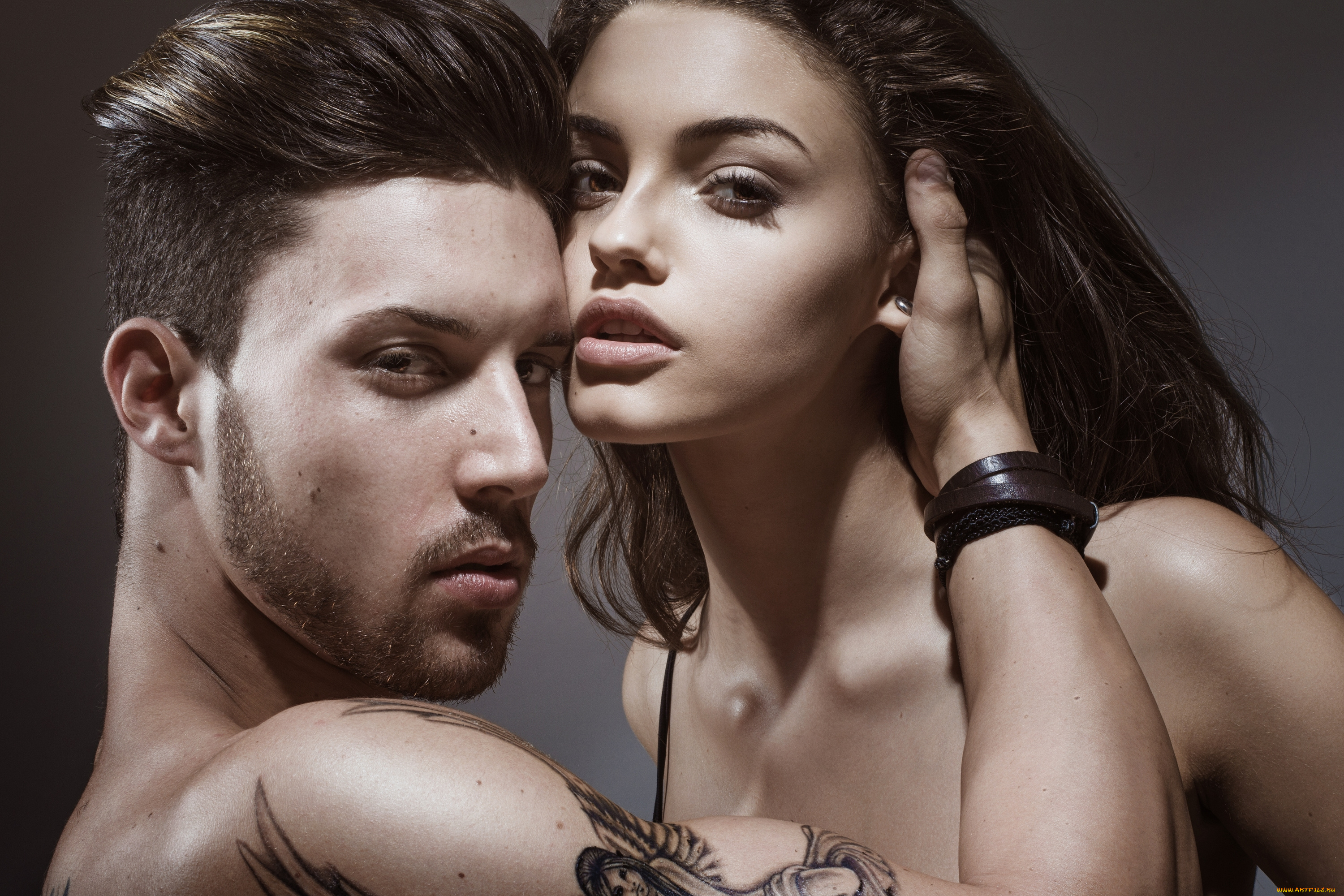 разное, мужчина, женщина, щетина, тату, любовь, парень, девушка
