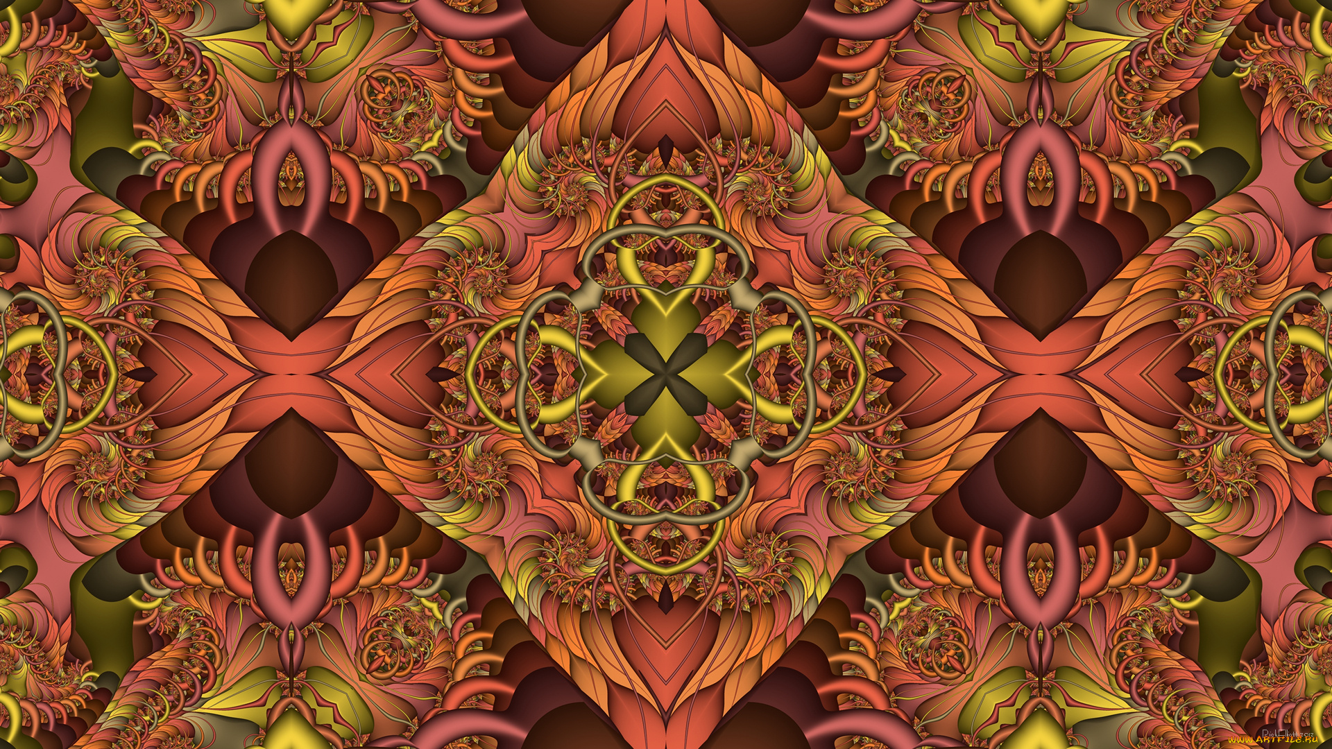 3д, графика, фракталы, , fractal, цвета, фон, узор