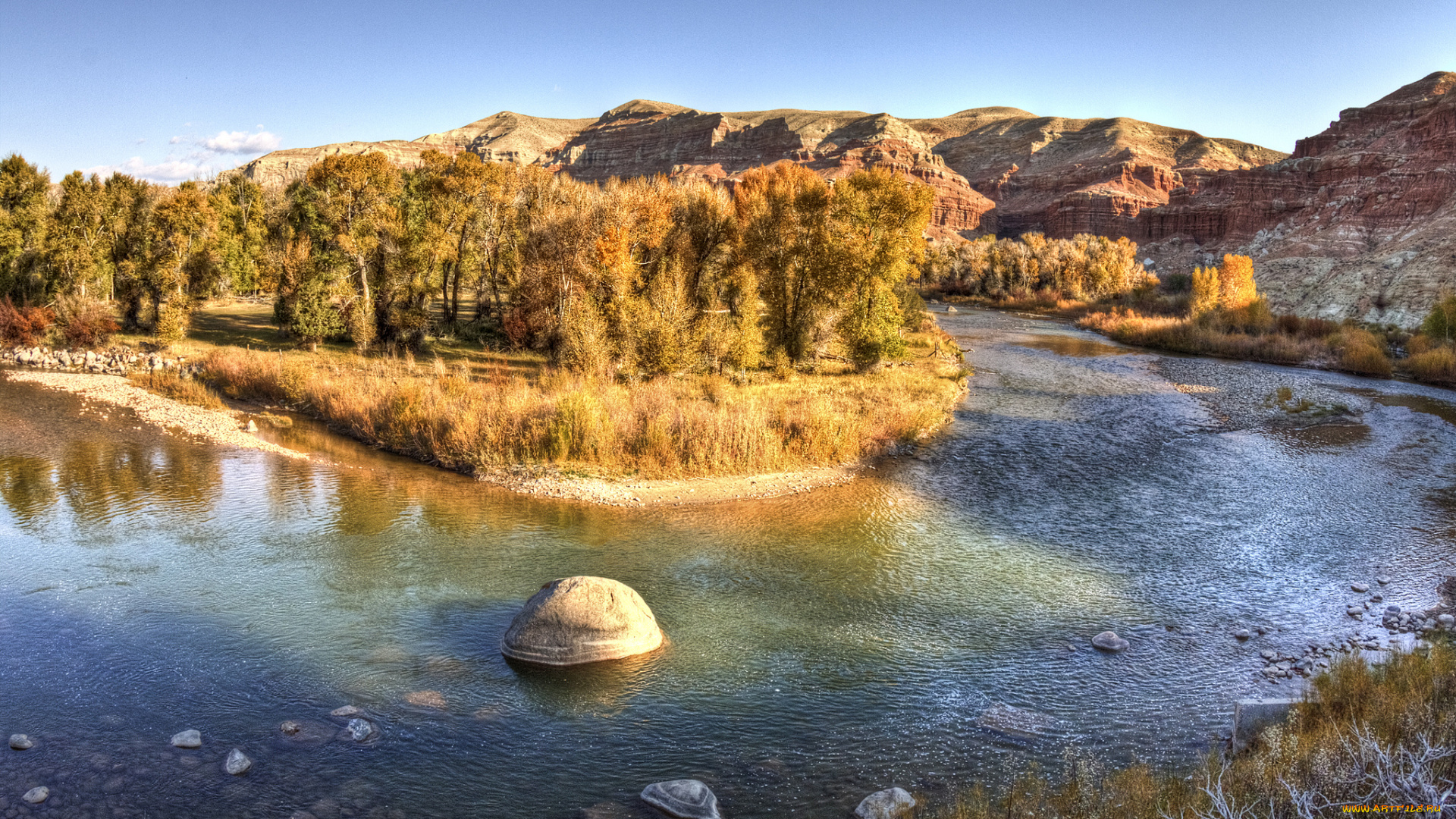 природа, реки, озера, река, лес, осень