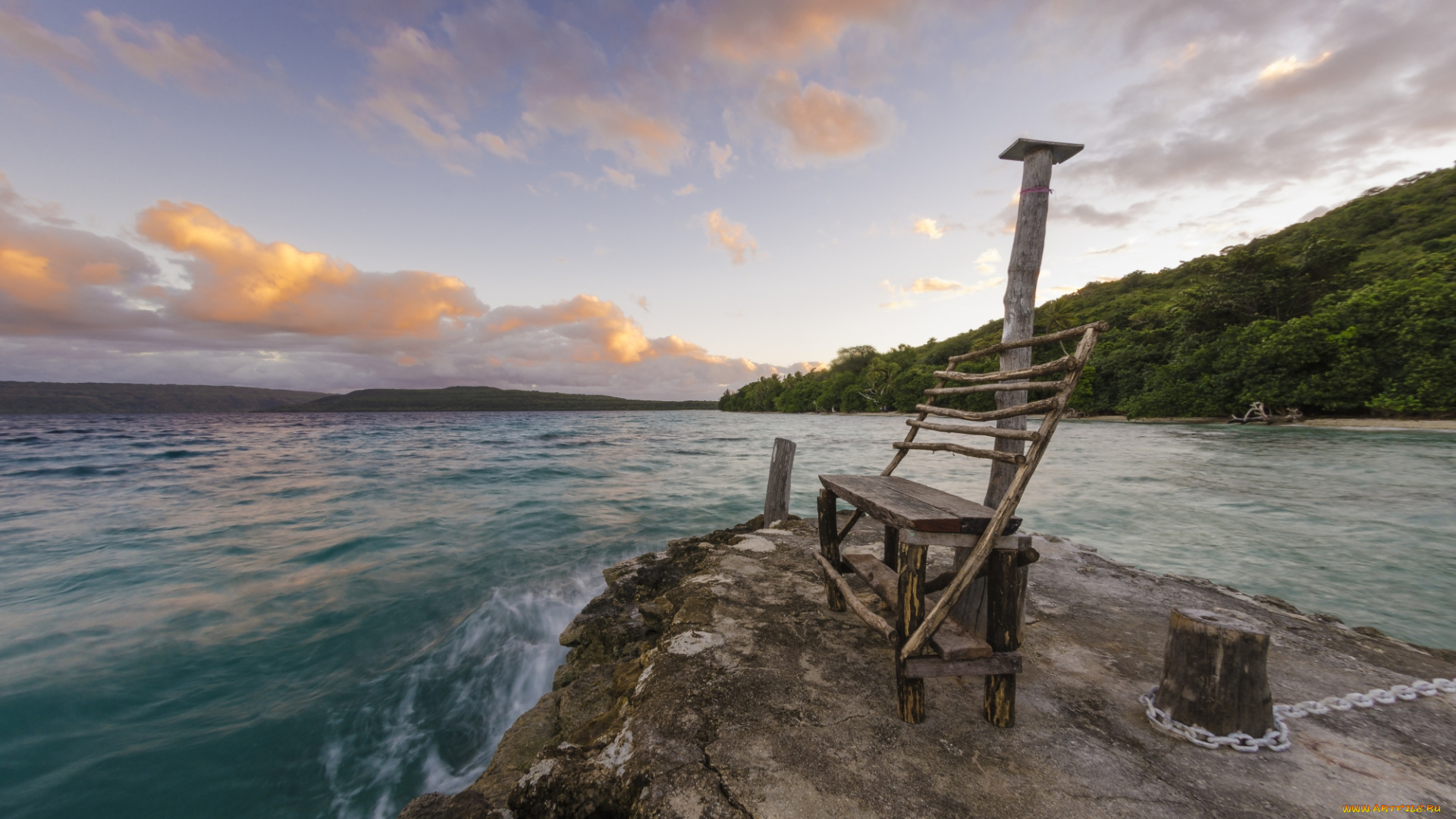 природа, реки, озера, скамейка, лес, река