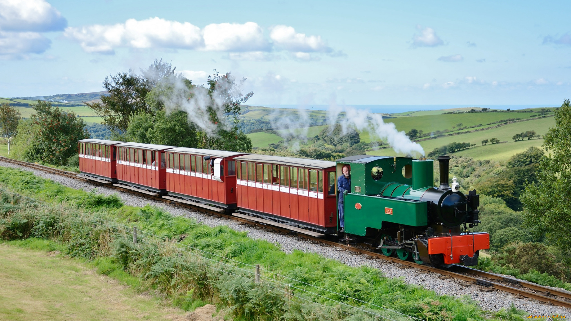 техника, паровозы, паровоз, дорога, железная