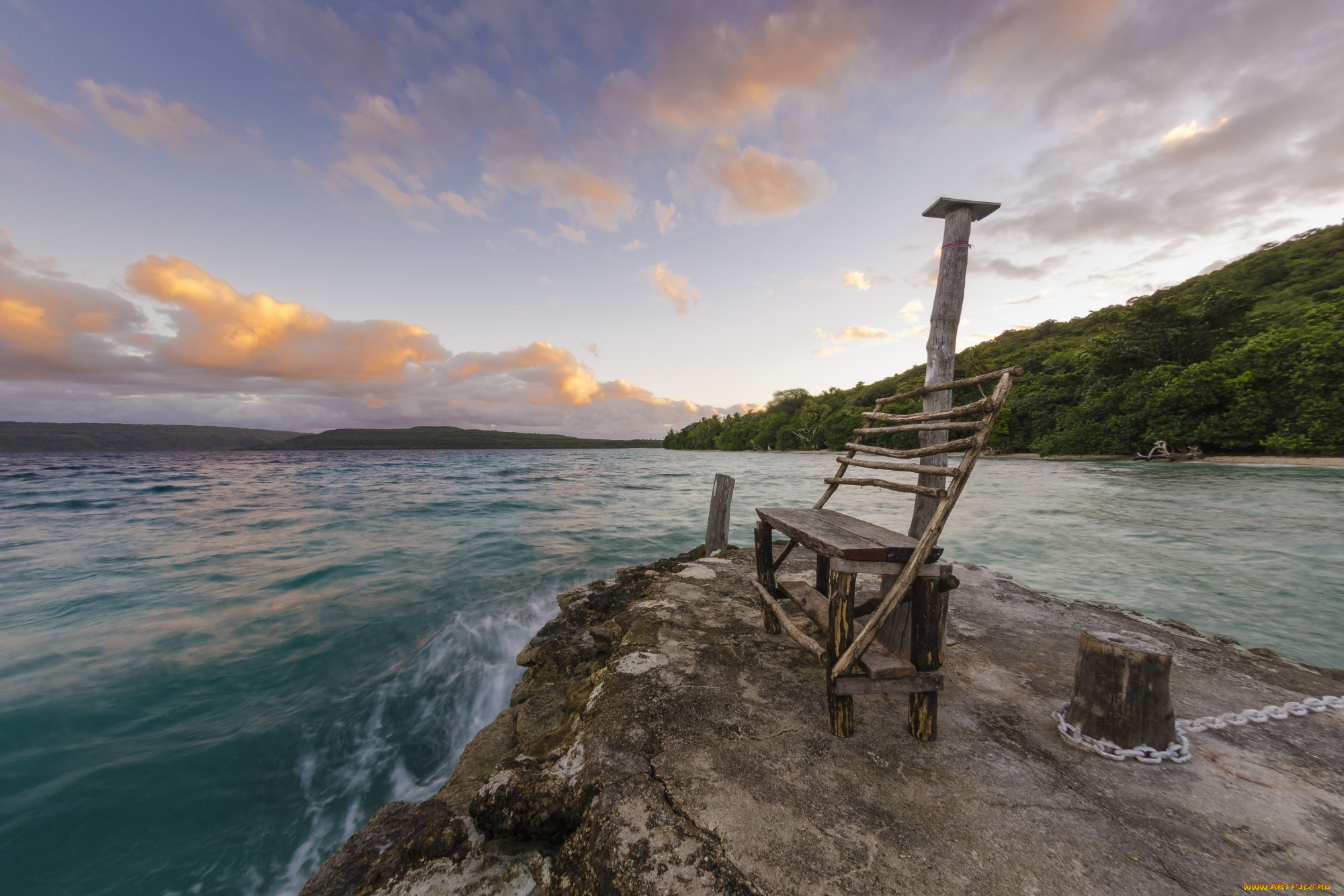 природа, реки, озера, скамейка, лес, река