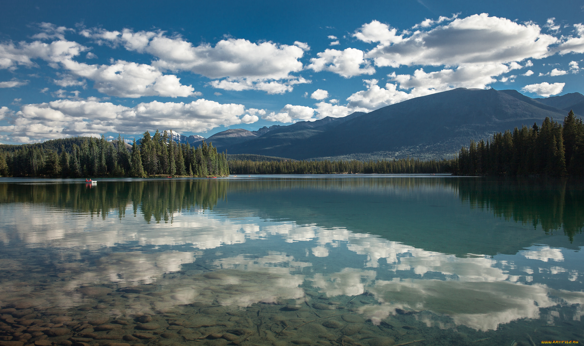 природа, реки, озера, отражение, облака, озеро