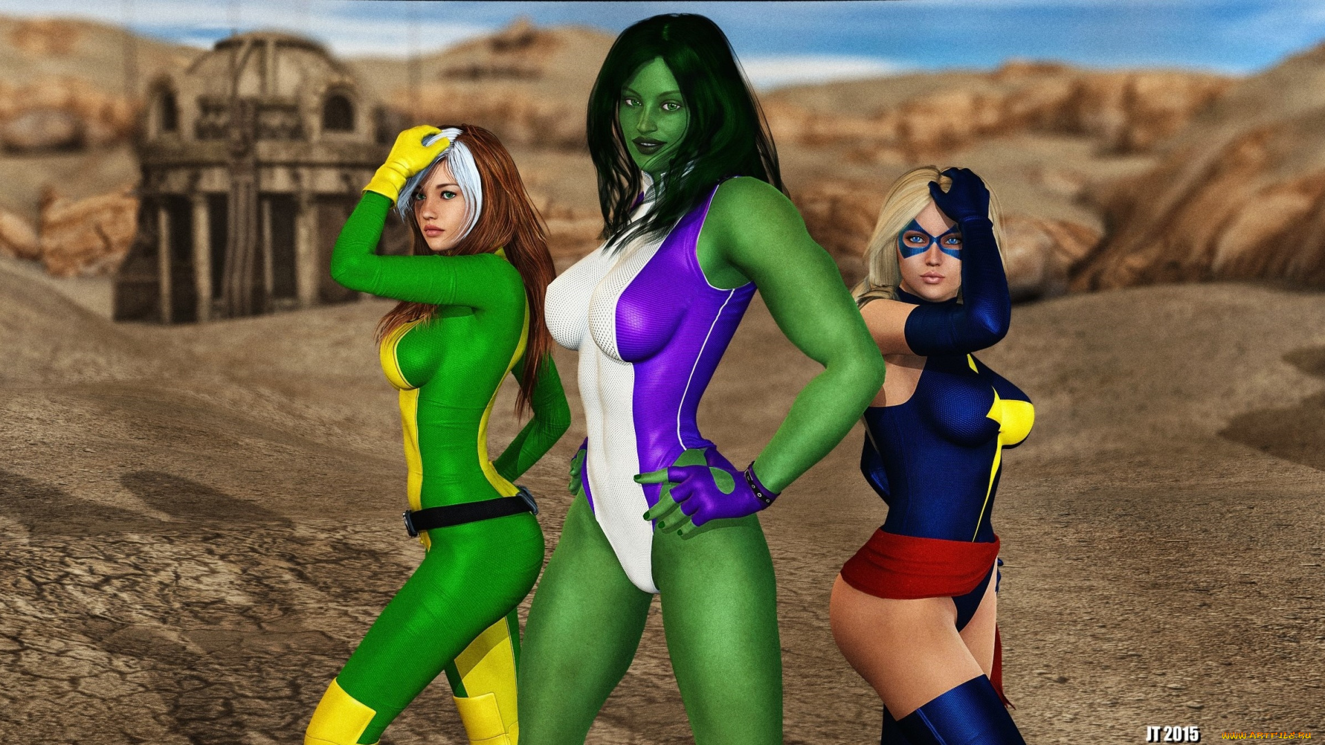 3д, графика, фантазия, , fantasy, халк, фон, взгляд, девушки, маски