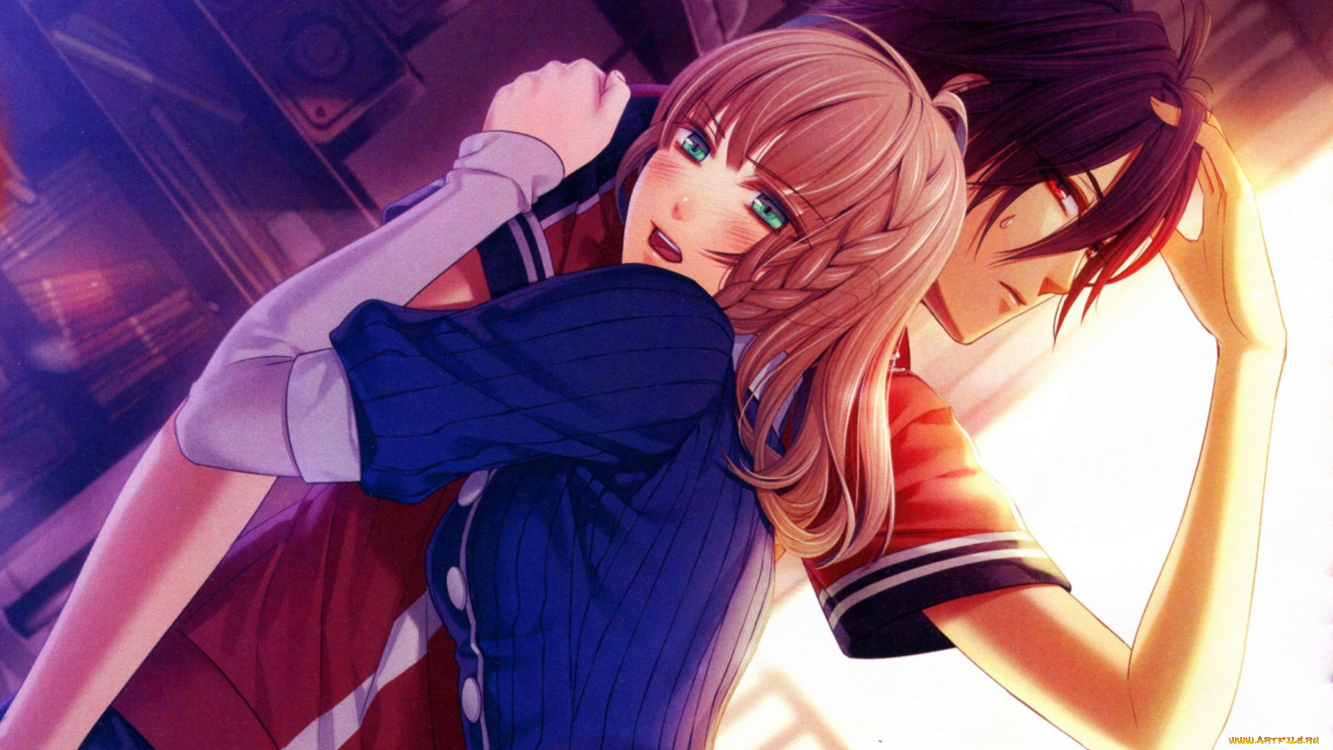 аниме, amnesia, девушка, парень