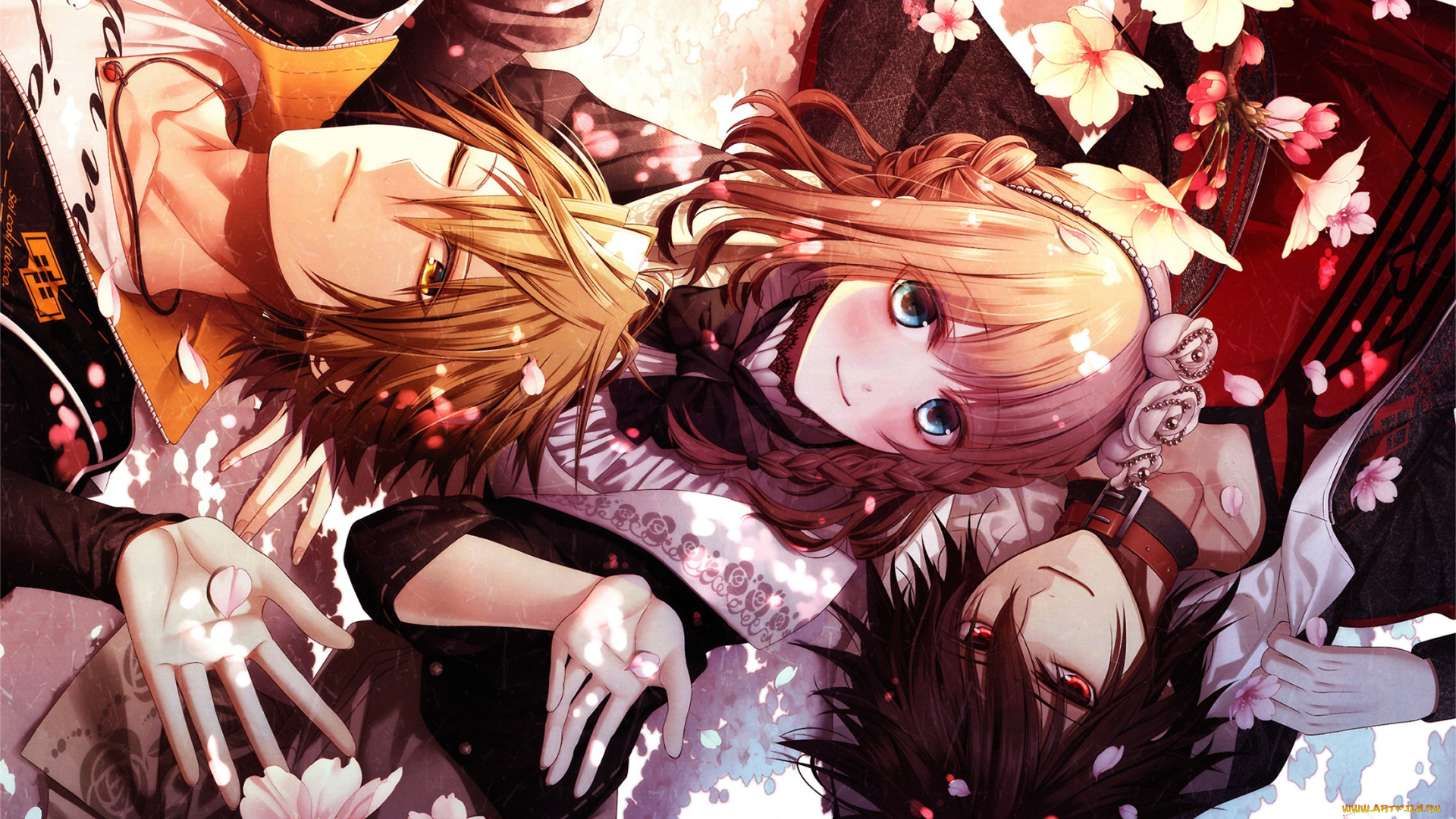 аниме, amnesia, парни, девушка, амнезия, романтика