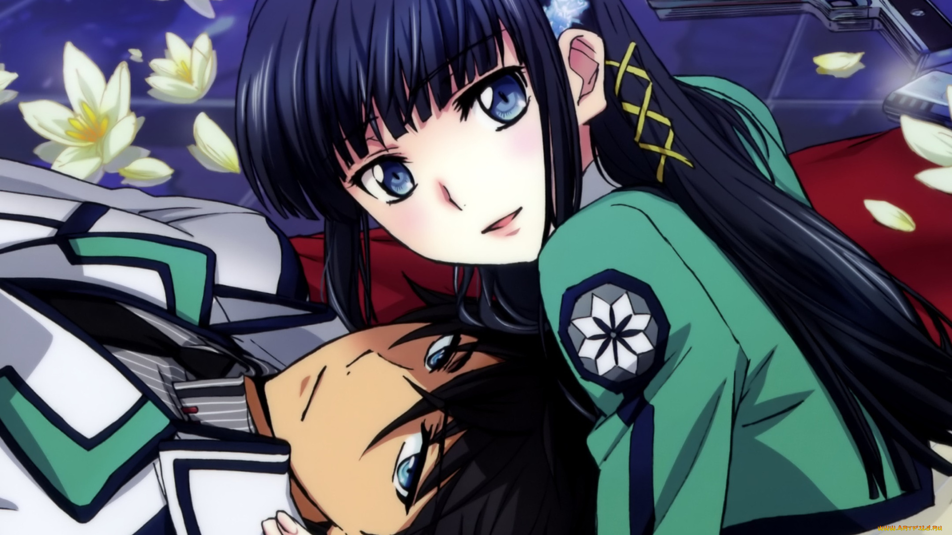 аниме, mahouka, koukou, no, rettousei, парень, арт, миюки, девушка, тацуми