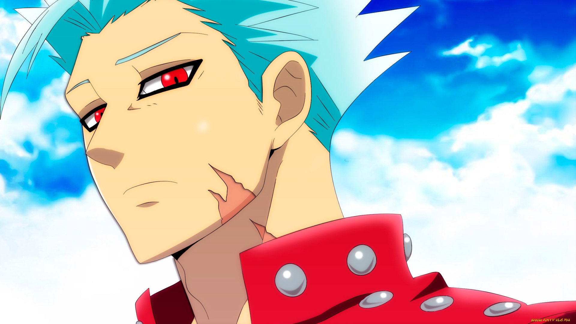 аниме, nanatsu, no, taizai, взгляд, бан, шрам