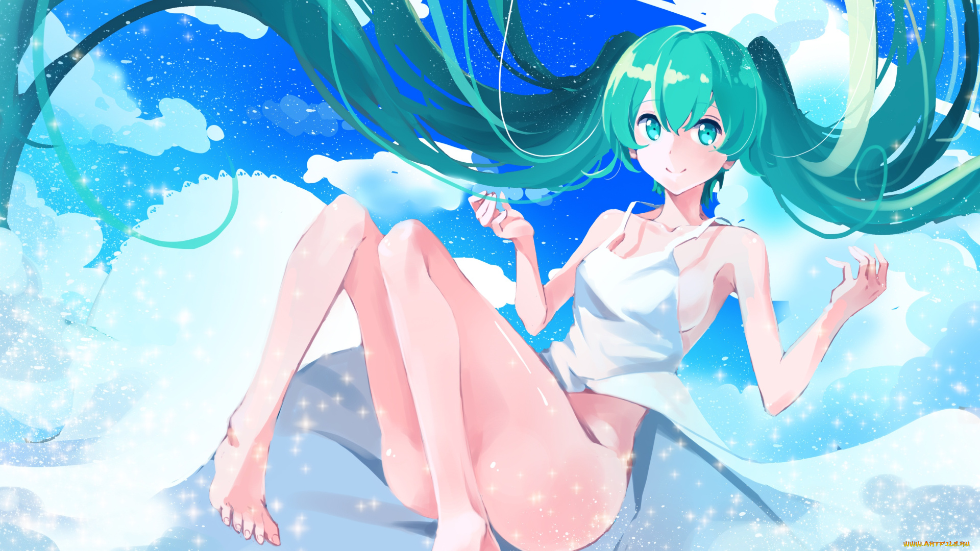 аниме, vocaloid, hatsune, miku, marie, mushroom