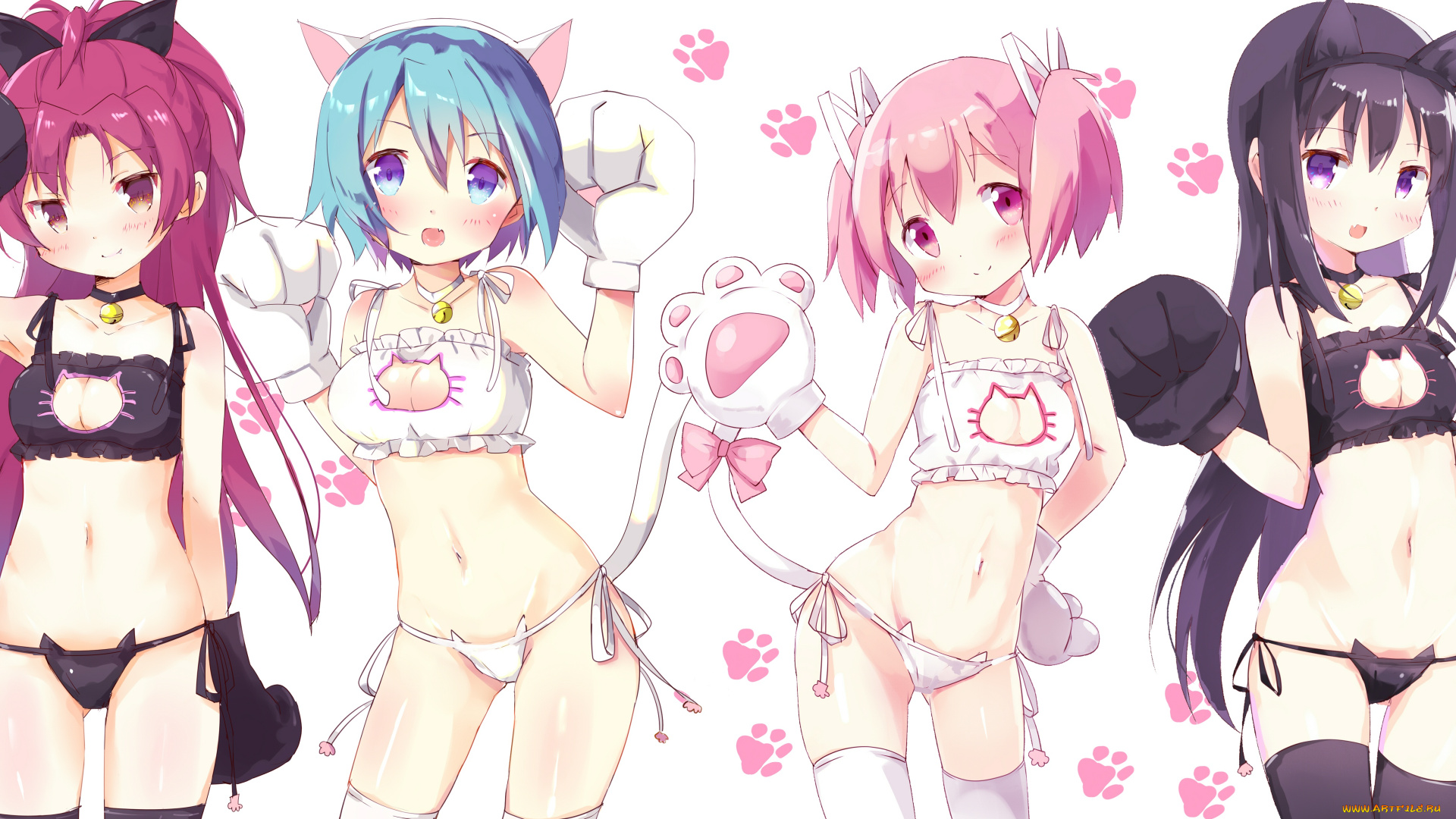 автор, , , tsubaki, , tatajd, аниме, mahou, shoujo, madoka, magika, mahou, shoujo, madoka, magica, akemi, homura, kaname, miki, sayaka, sakura, kyouko