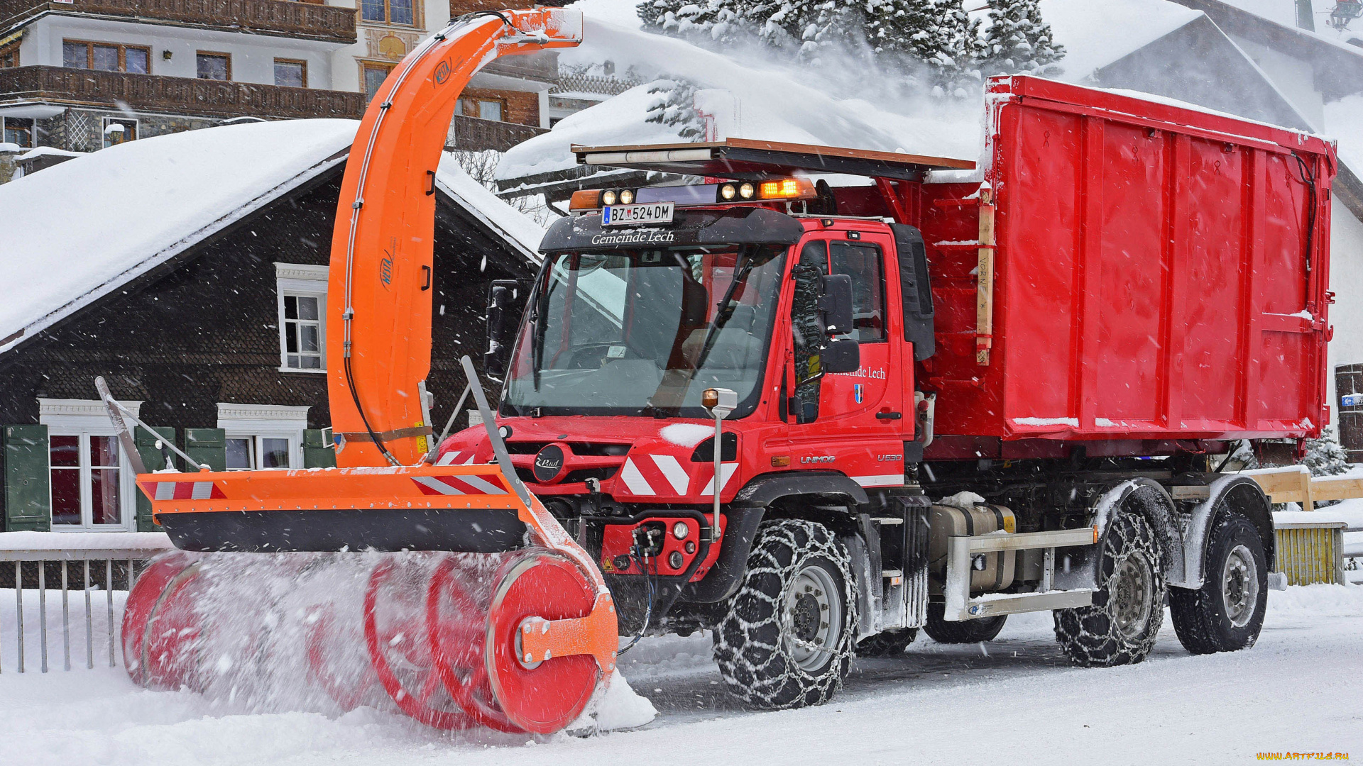 техника, снегоуборочная, техника, unimog, mercedes-benz, paul, 2016г, u530
