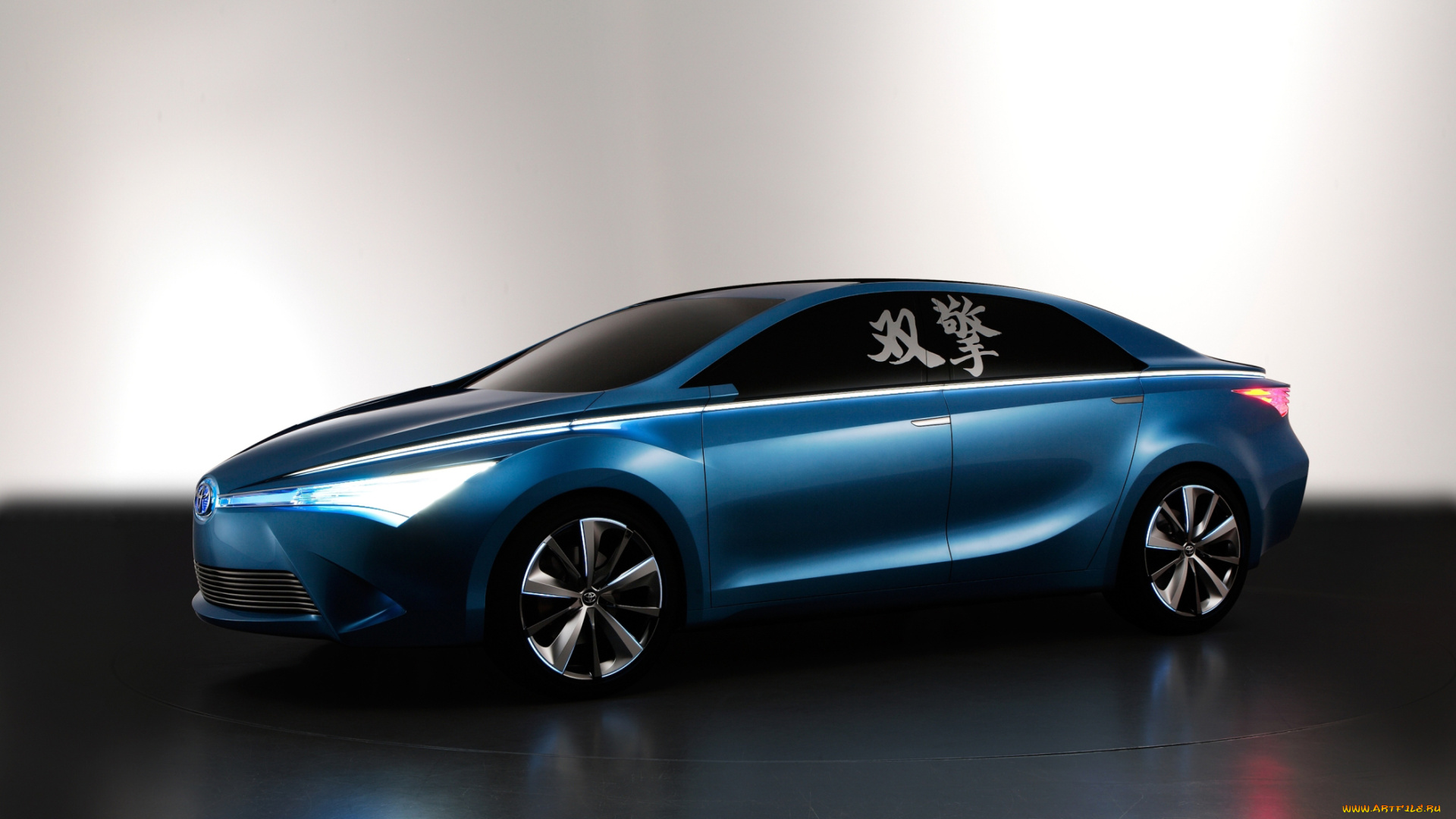 toyota, yundong, shuangqing, hybrid, автомобили, toyota, иероглифы, машина, серый, фон, yundong, shuangqing, hybrid